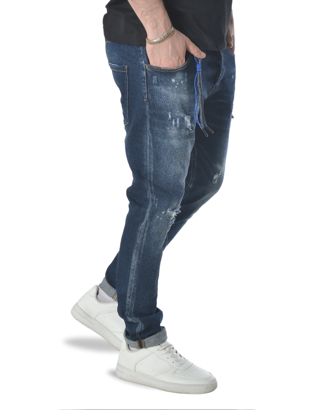 Jeans art jc-7162b slim fit denim blu scuro