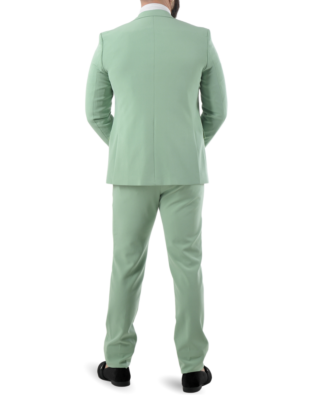 Abito completo con gilet doppio petto art verde chiaro