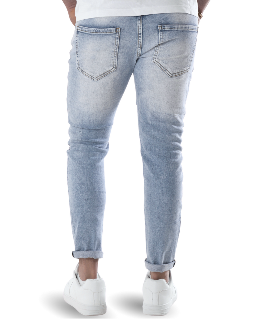 Jeans slim con strappi art 7604b