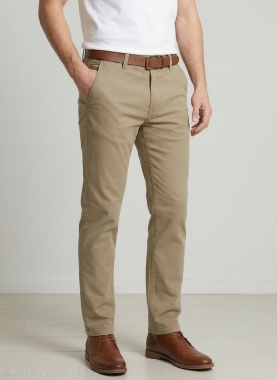 Pantalone beige tasca america