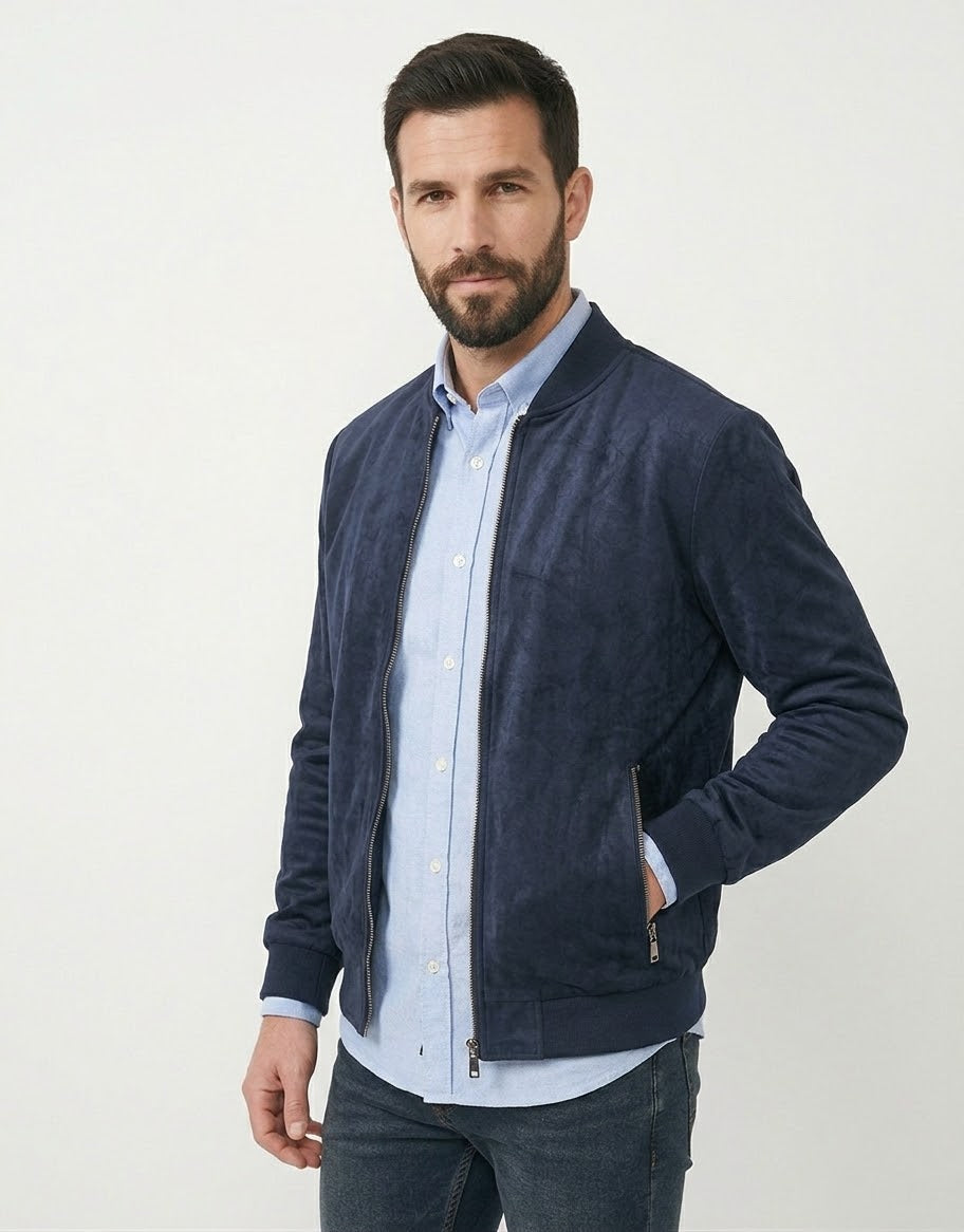 Giubbino modello rennino blu