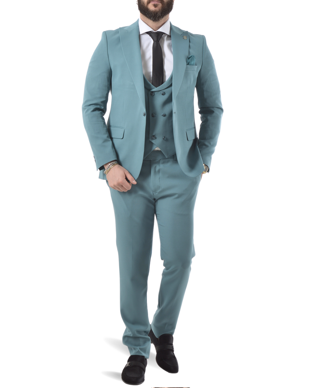 Abito completo con gilet doppio petto art ottanio