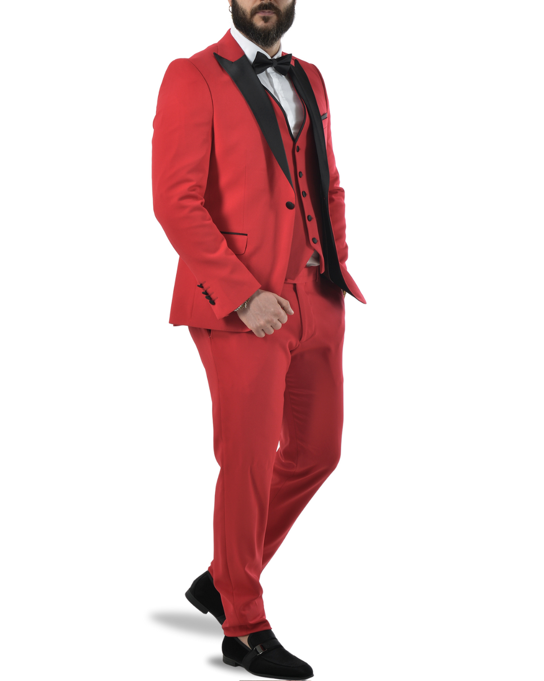 Abito completo con gilet art rosso impero
