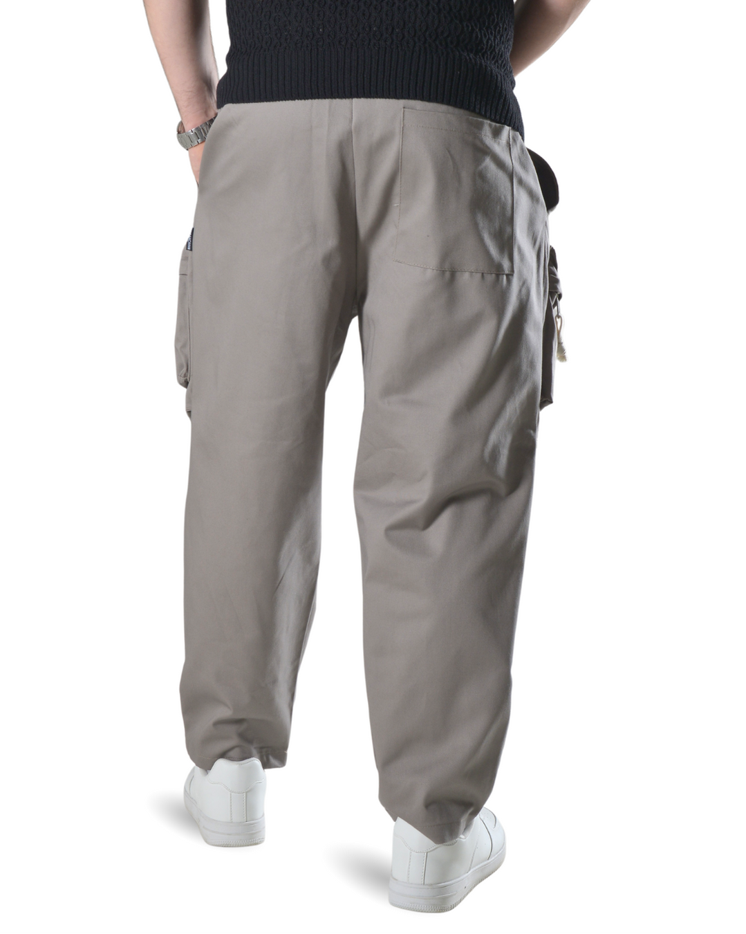 Pantalaccio oversize con tasconi frontali art 017203 grigio