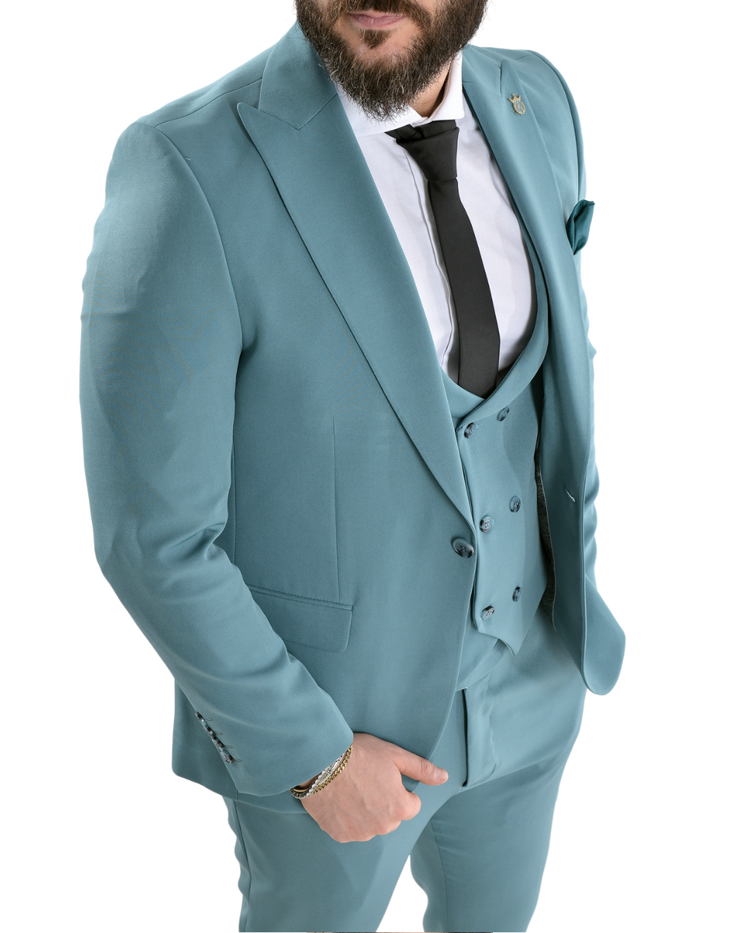 Abito completo con gilet doppio petto art ottanio