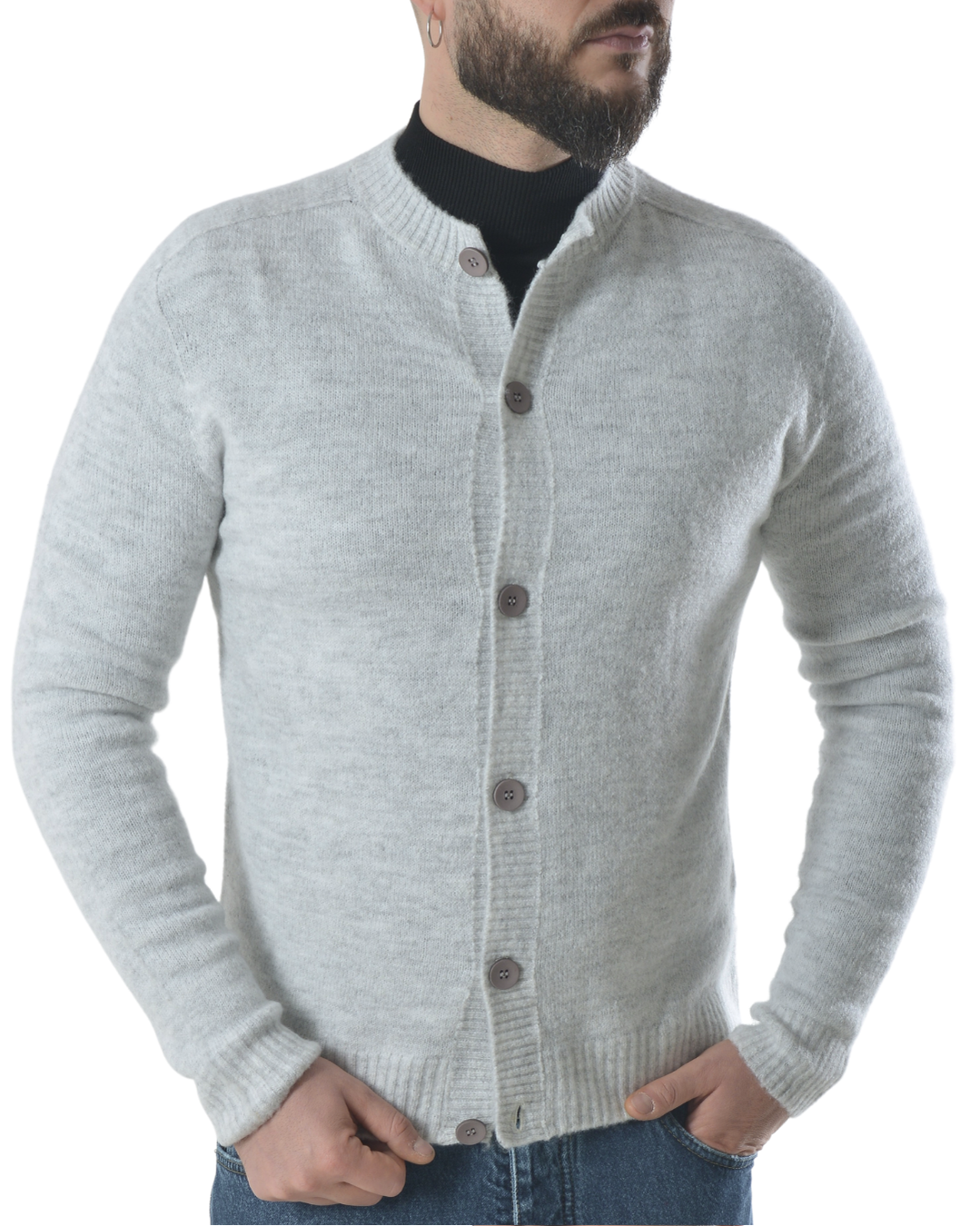 Cardigan art phc022 grigio chiaro