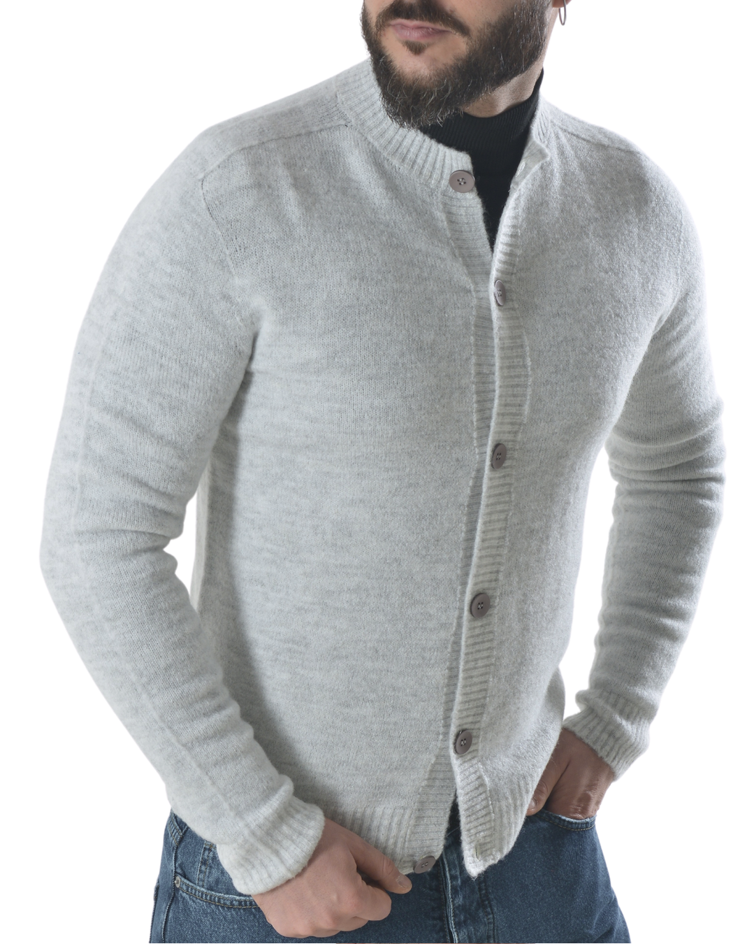 Cardigan art phc022 grigio chiaro