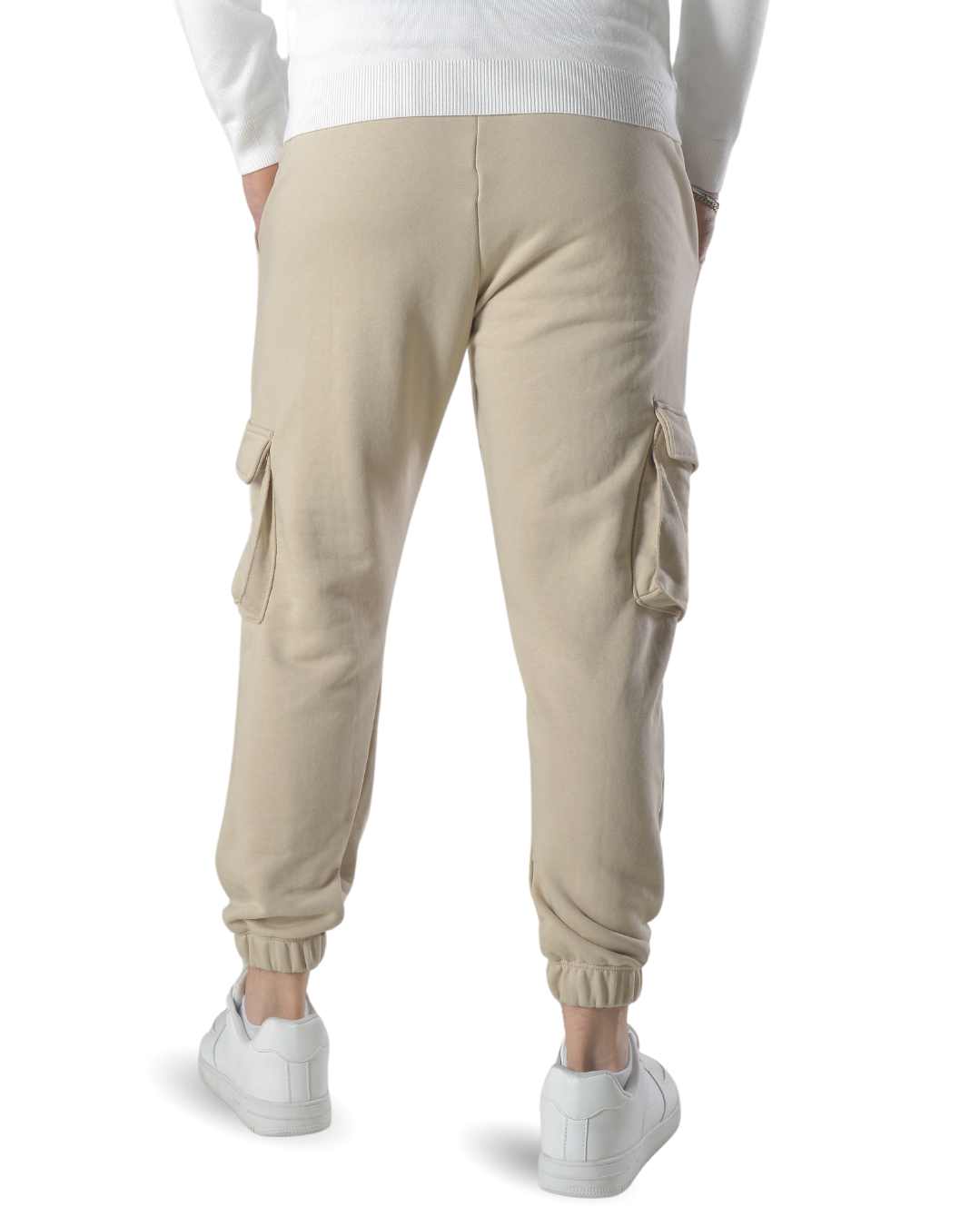 Pantalaccio tuta cargo in cotone art 026 beige