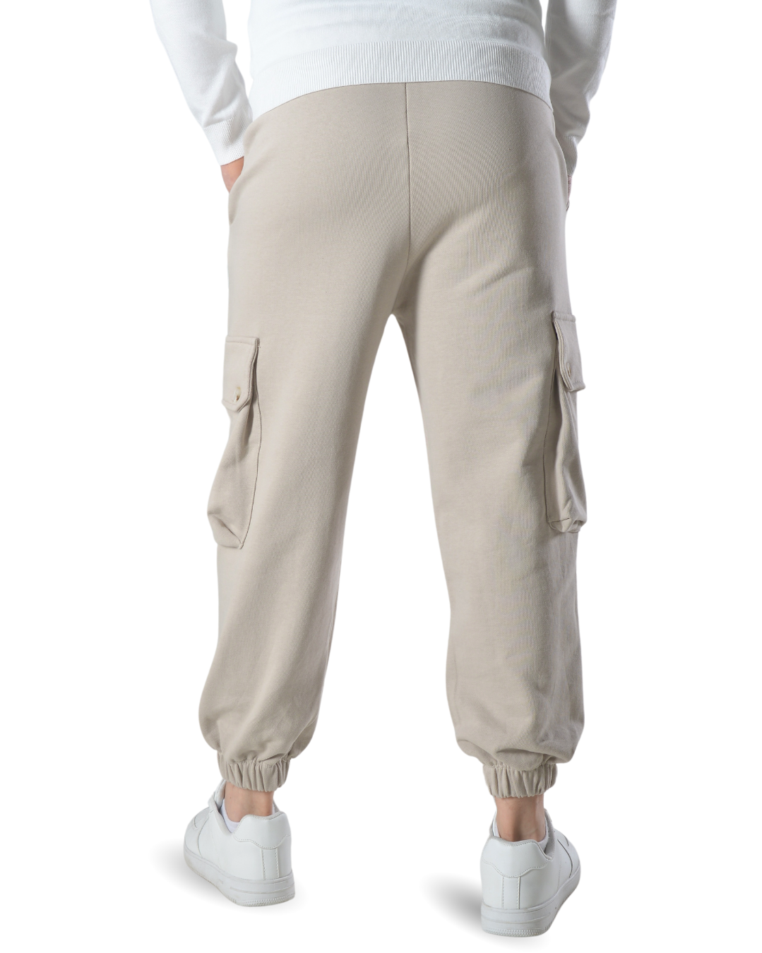 Pantalaccio tuta cargo oversize in cotone art 017301 beige