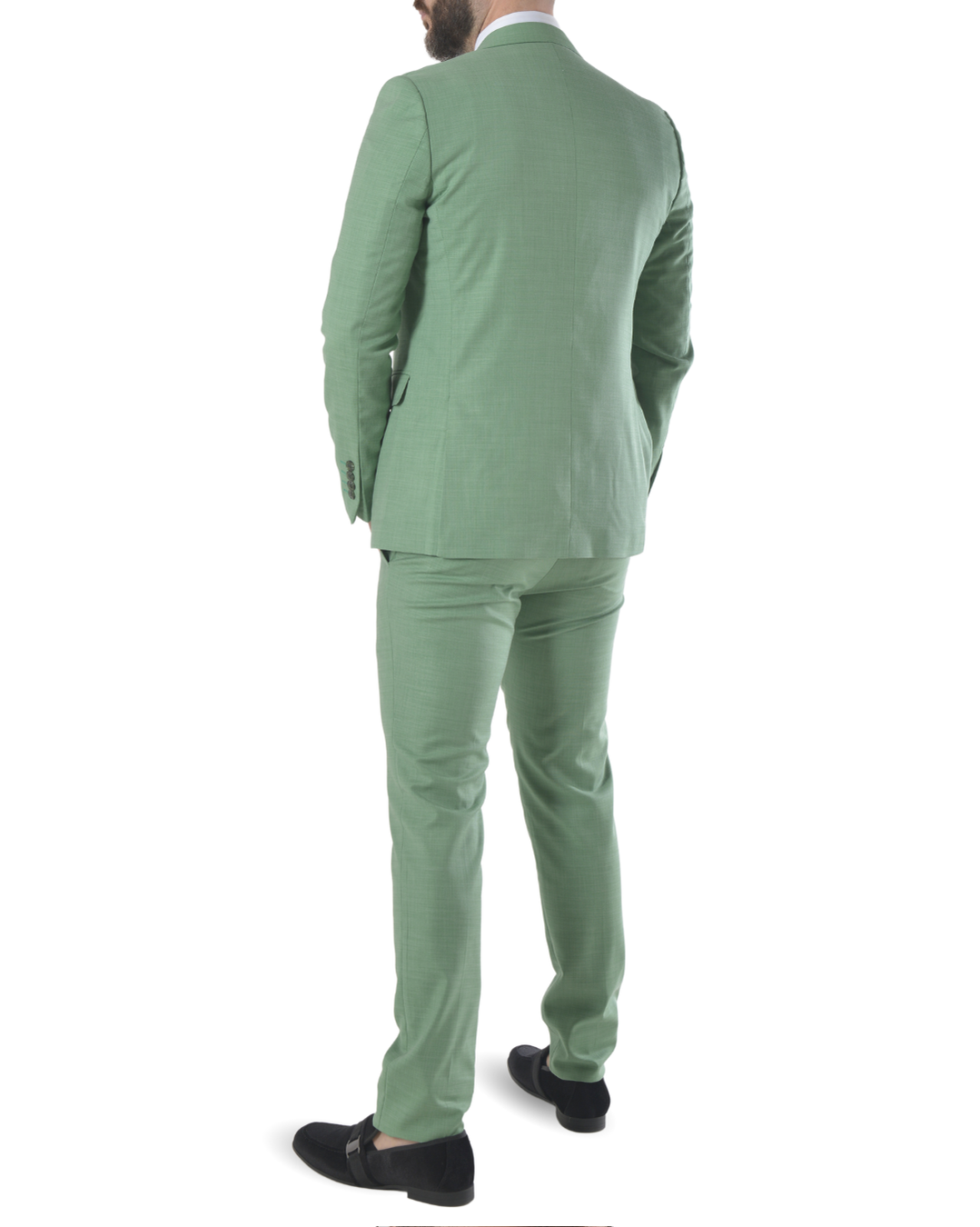 Abito completo elegante con gilet art brh805 verde chiaro