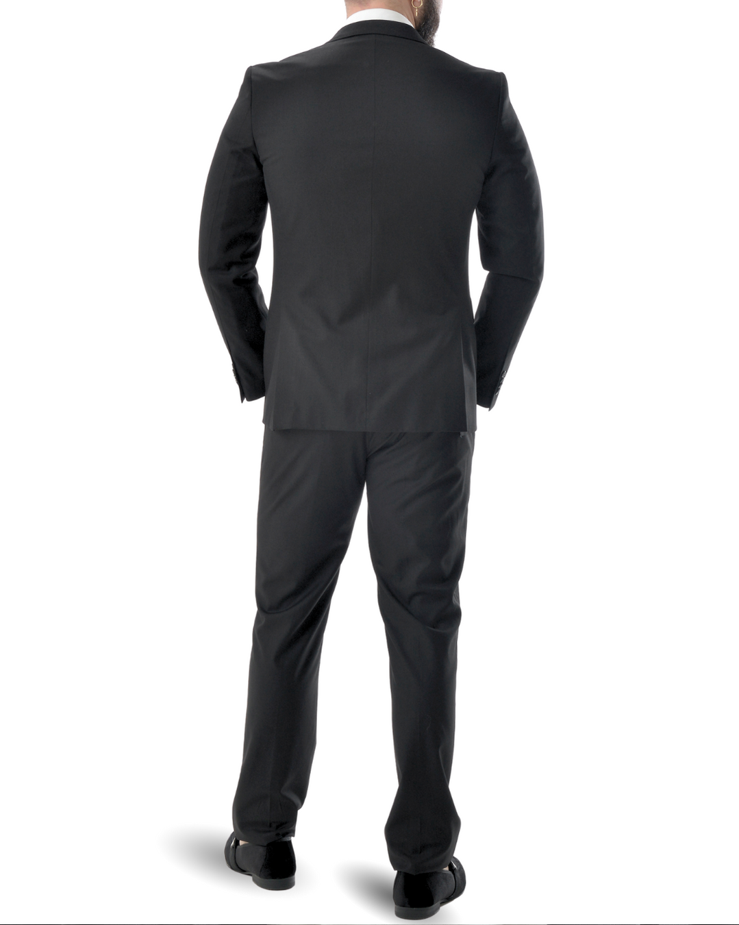 Abito completo giacca e pantalone nero regular