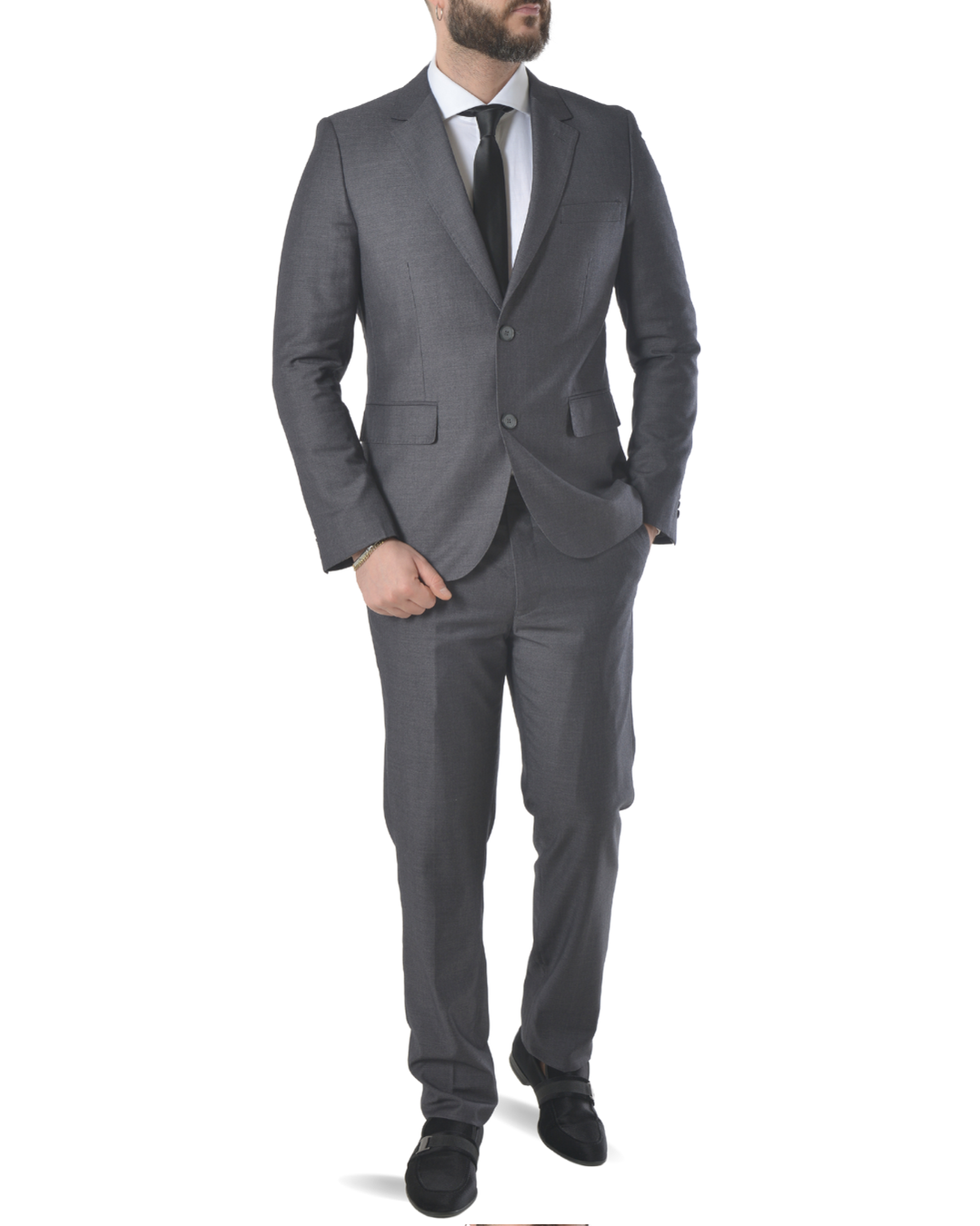 Abito completo elegante art regular grigio scuro