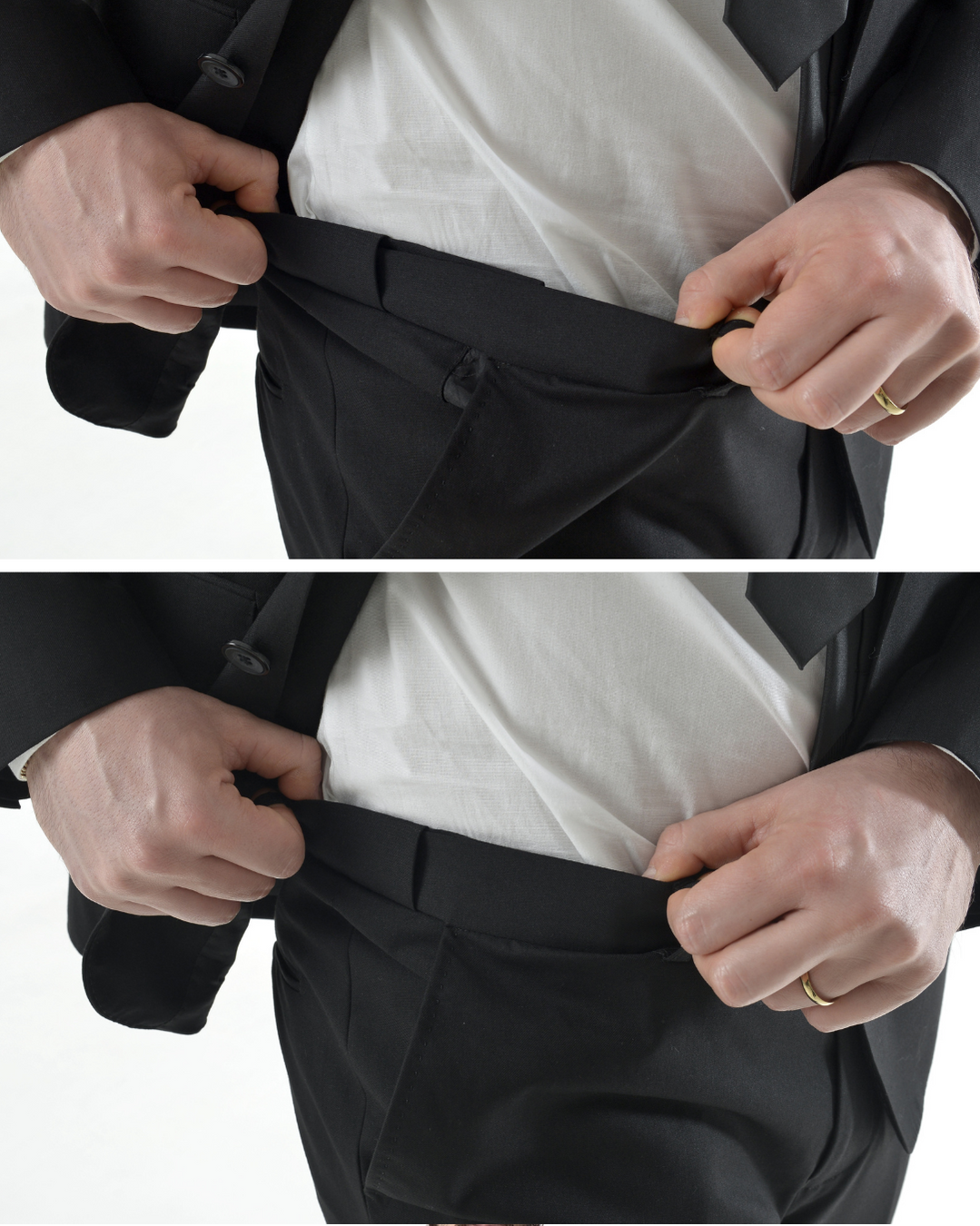 Abito completo giacca e pantalone nero regular