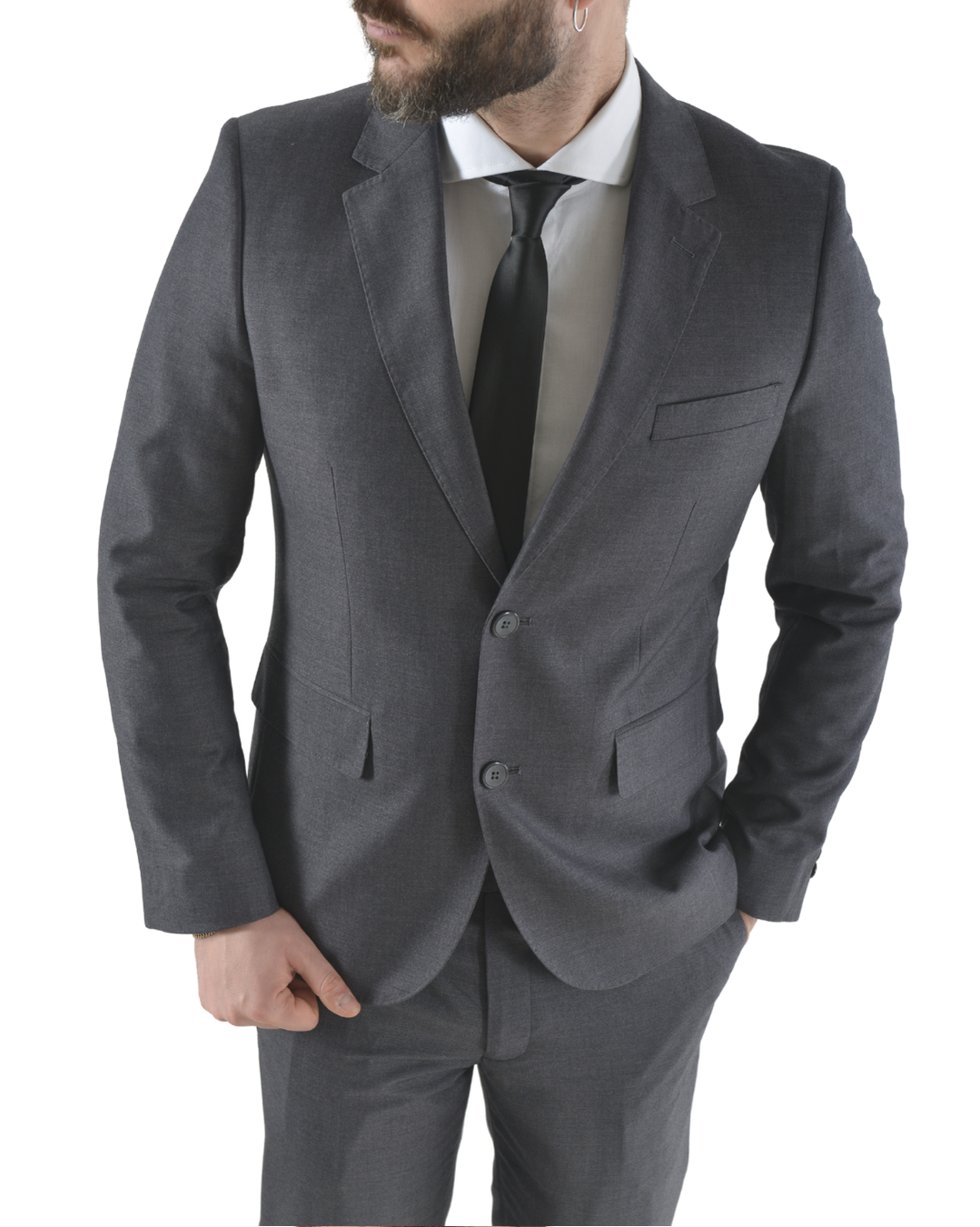 Abito completo elegante art regular grigio scuro