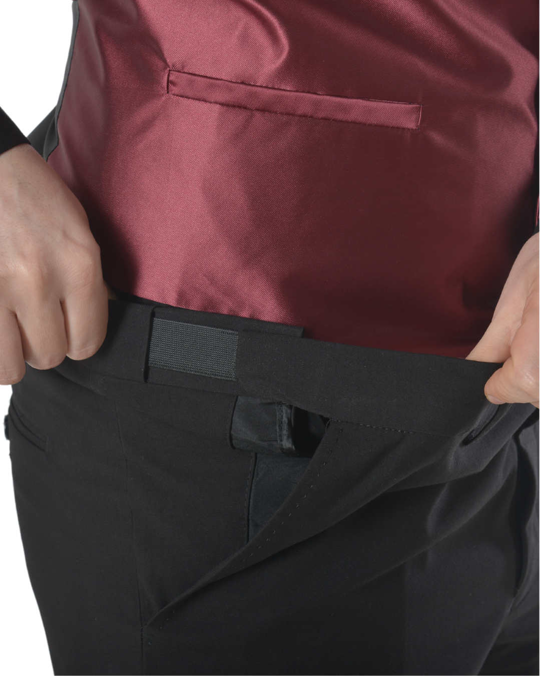 Abito completo elegante con gilet e cravattone art regular nero