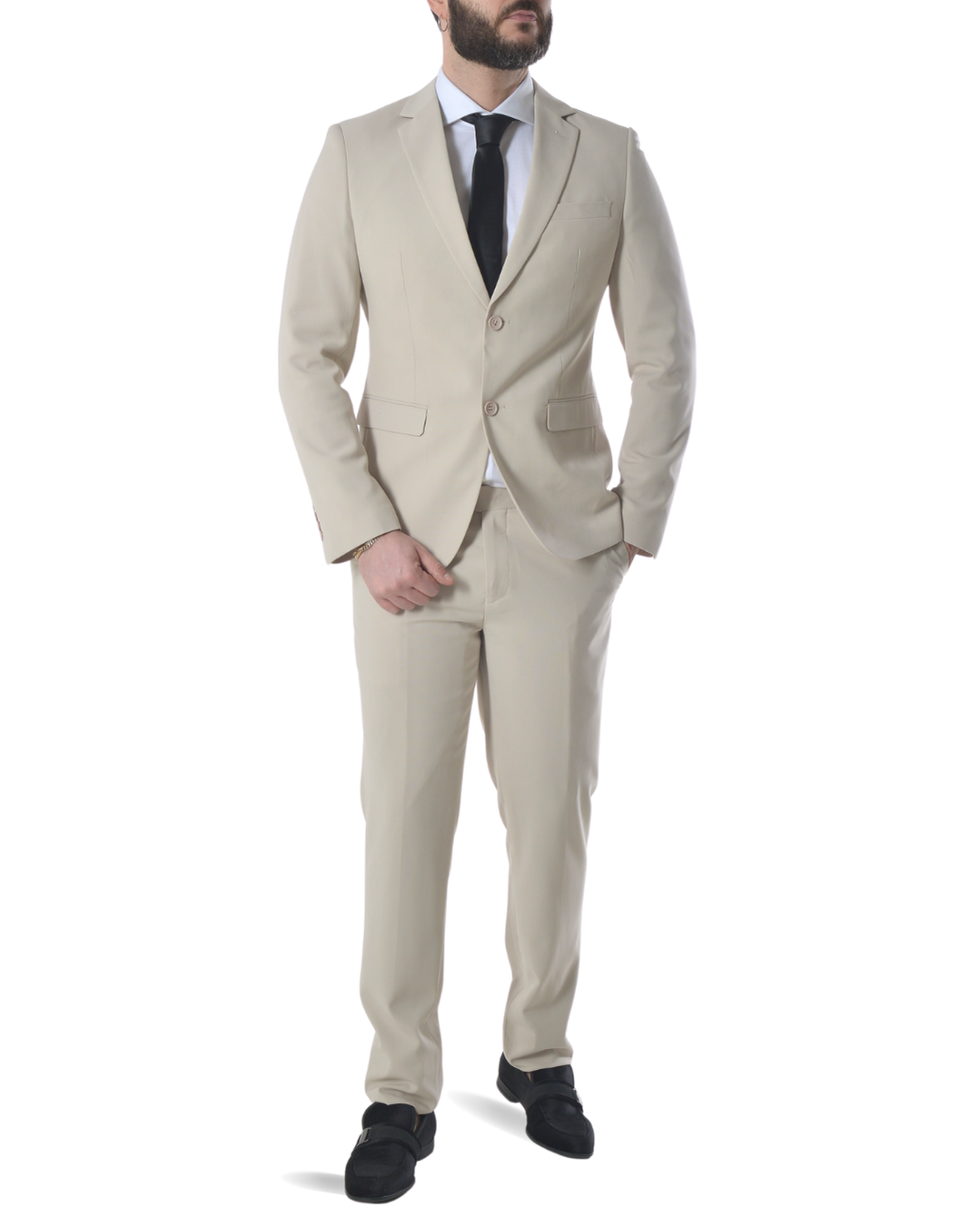 Abito completo art s9212-71 slim fit beige chiaro