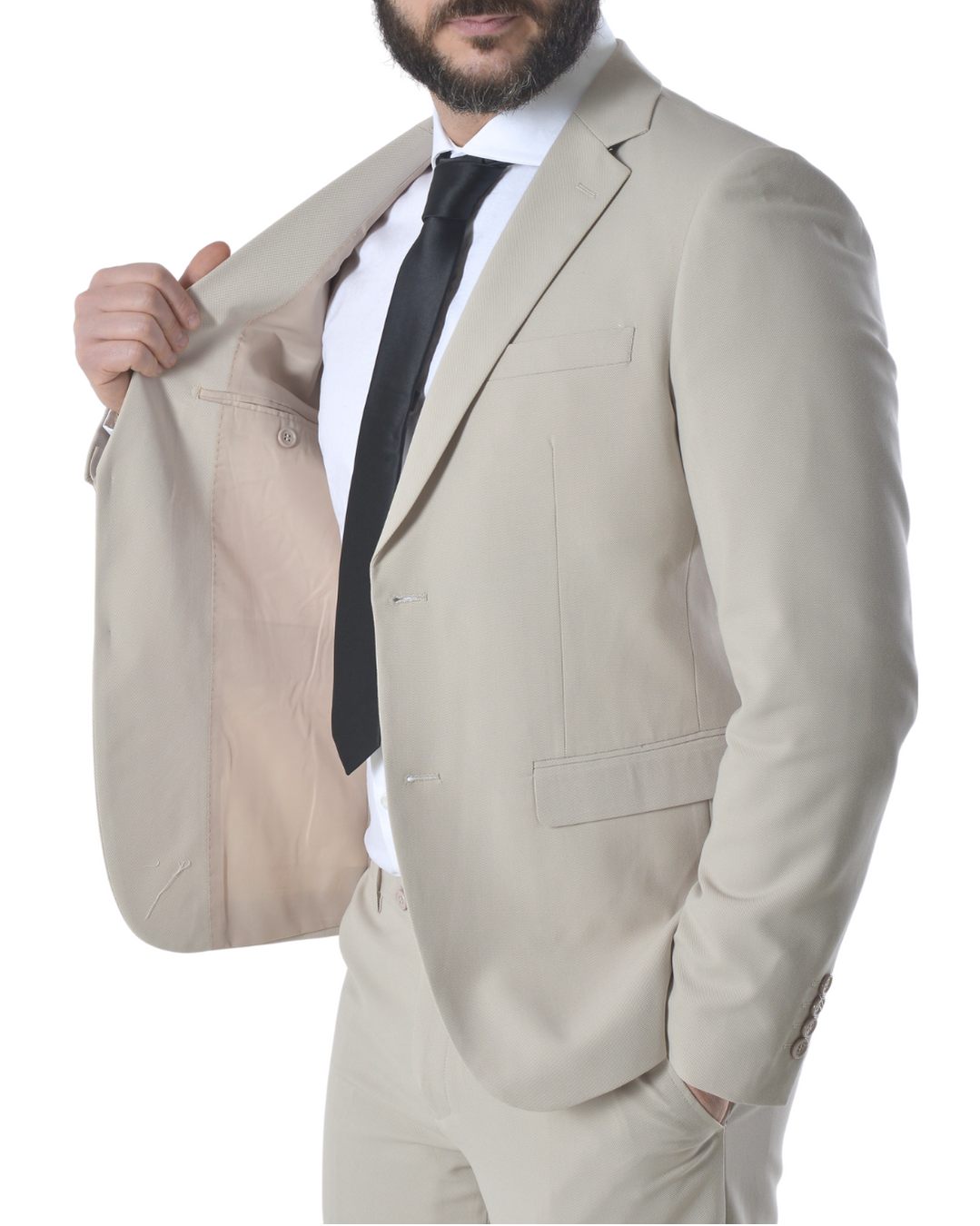 Abito completo art s9212-71 slim fit beige chiaro