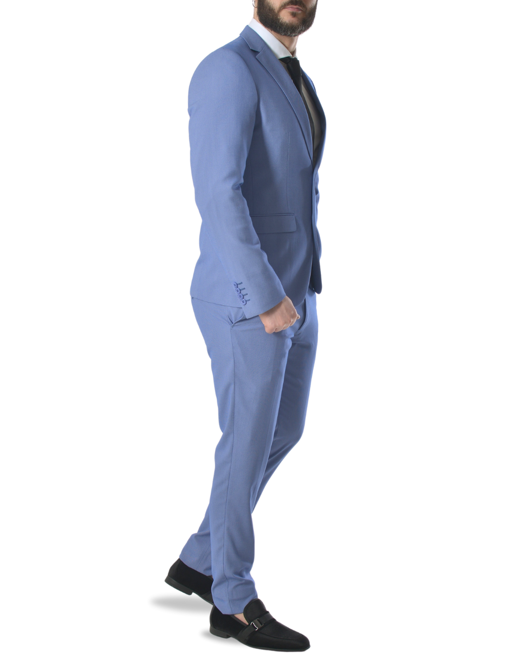 Abito completo art s9212-10 slim fit celeste