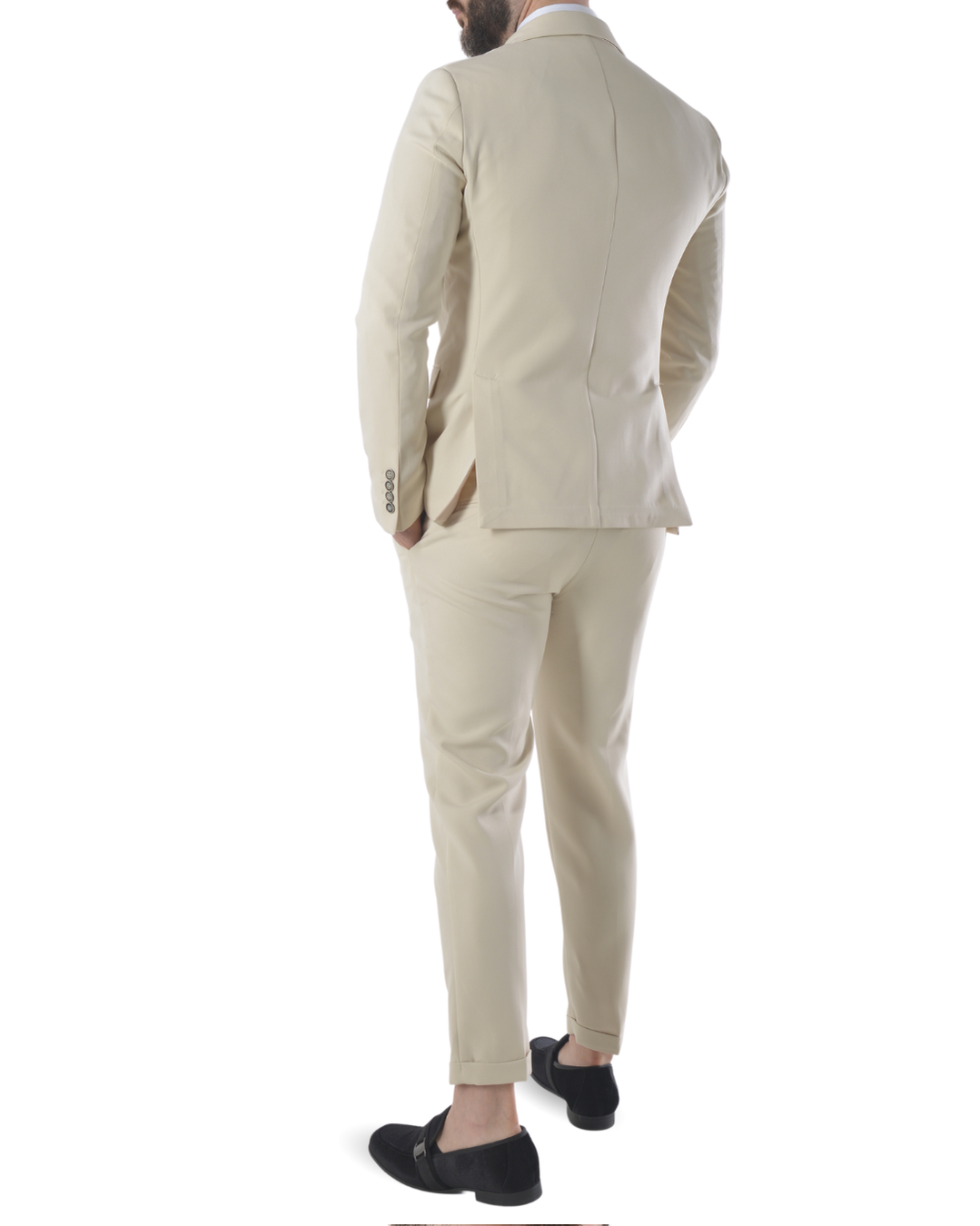 Abito completo doppio petto slim art ve800/ach07 beige