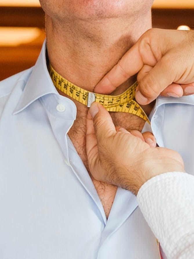 Camicia per abito da cerimonia regular con collo diplomatico bianca
