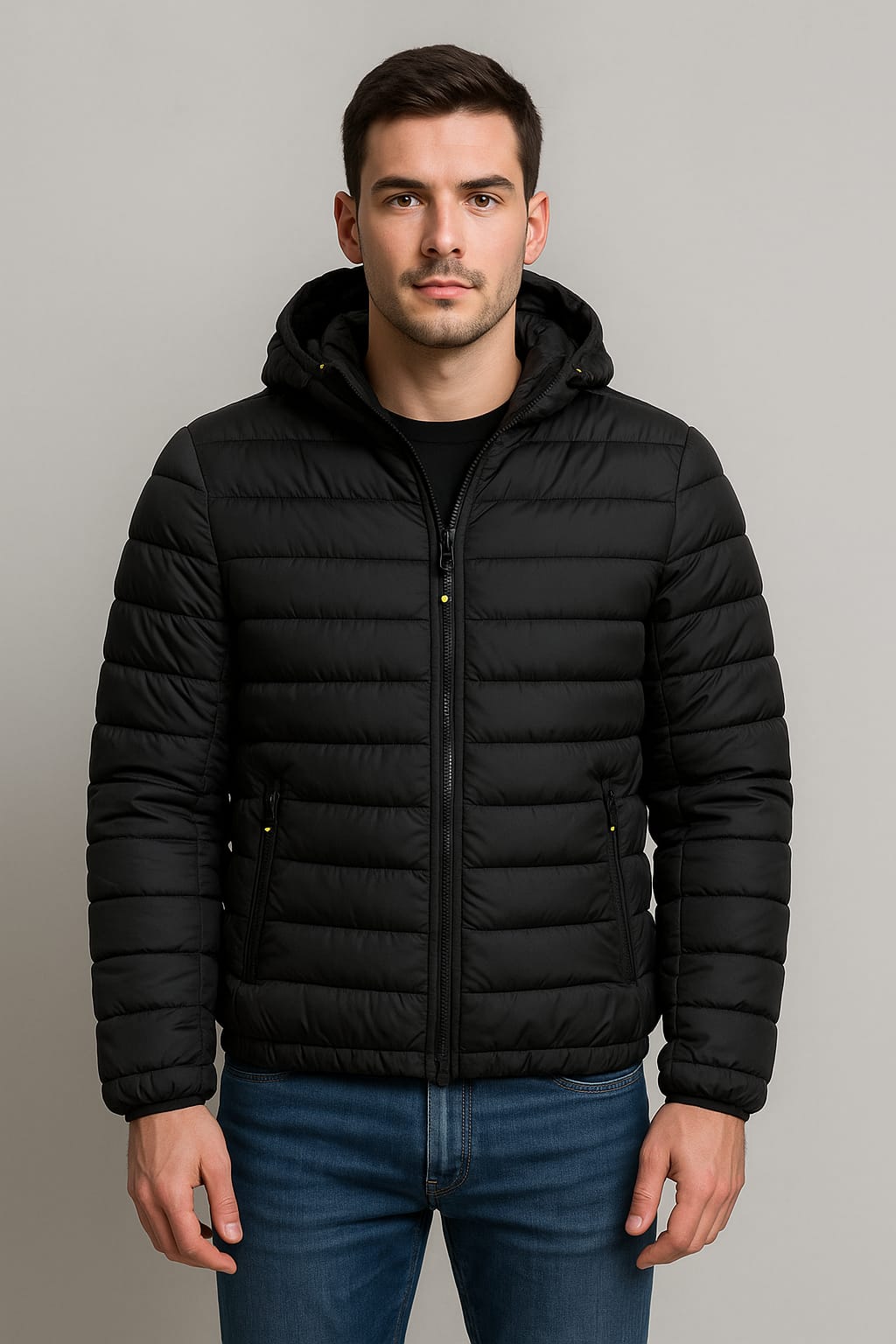 Giubbino tinta unita art. 800 nero