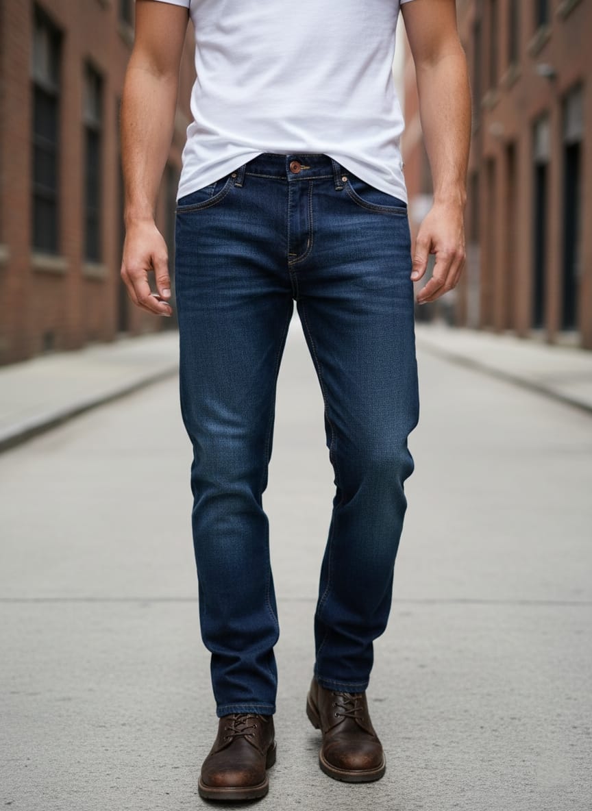 Jeans basic art 2376 denim scuro