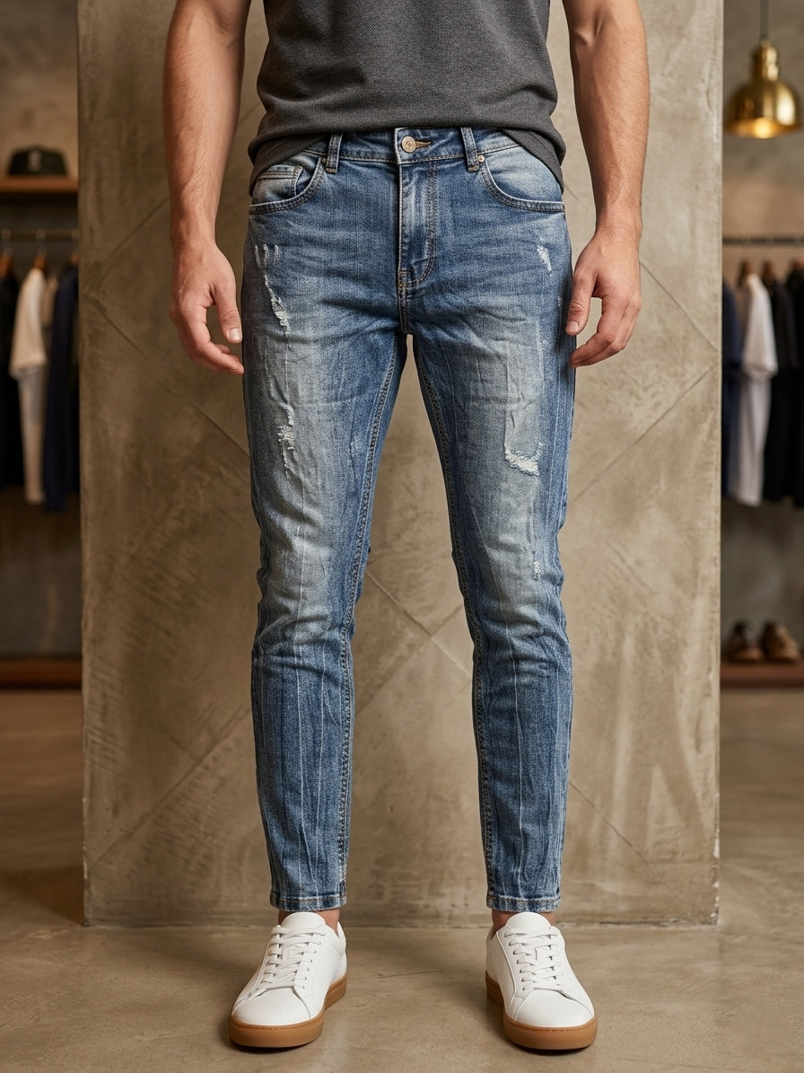 Jeans slim fit art. F-8038k# denim chiaro