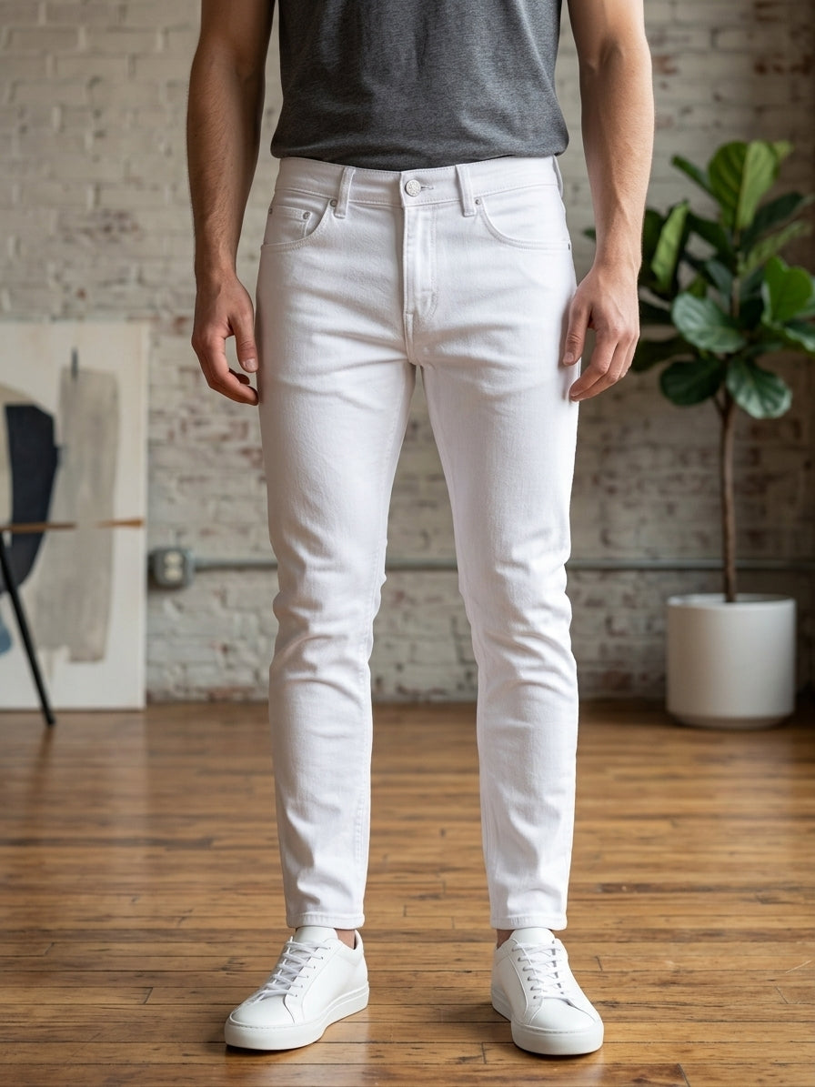 Jeans slim fit art. Yb661 bianco