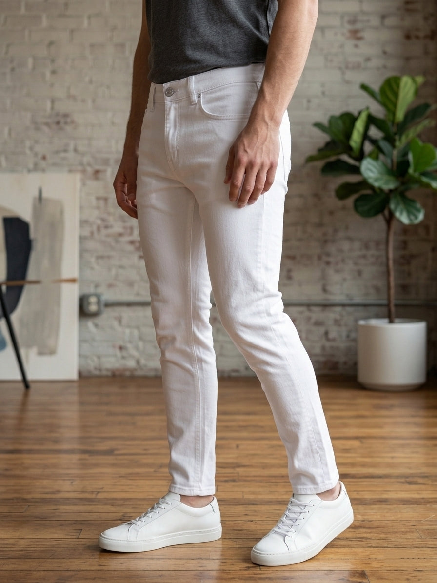 Jeans slim fit art. Yb661 bianco