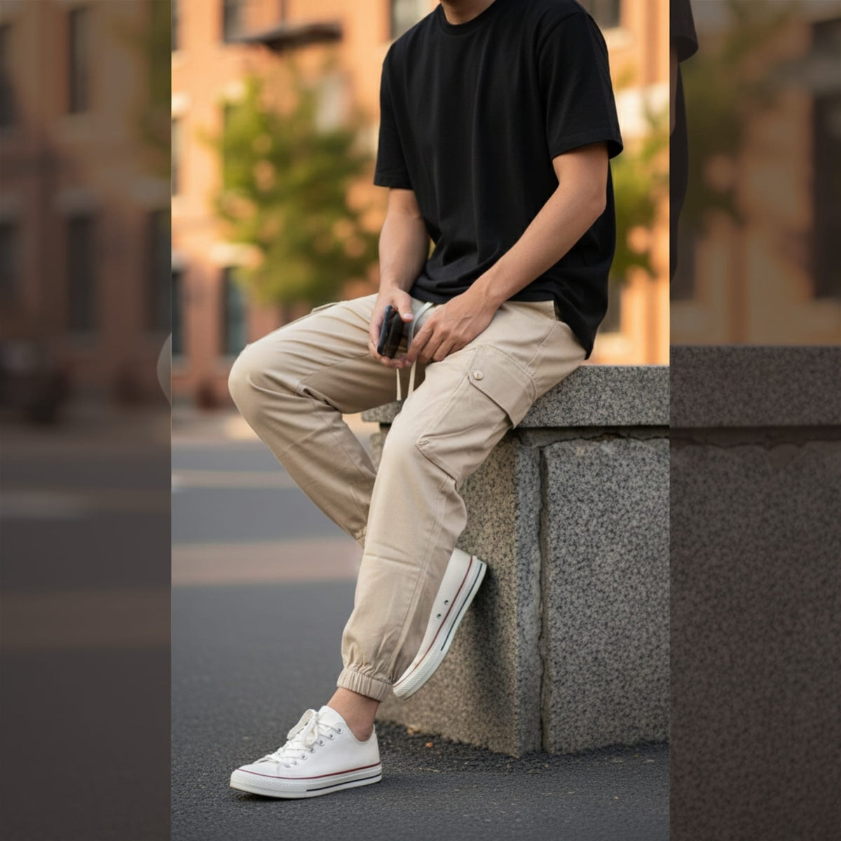 Pantalaccio cargo beige 17204