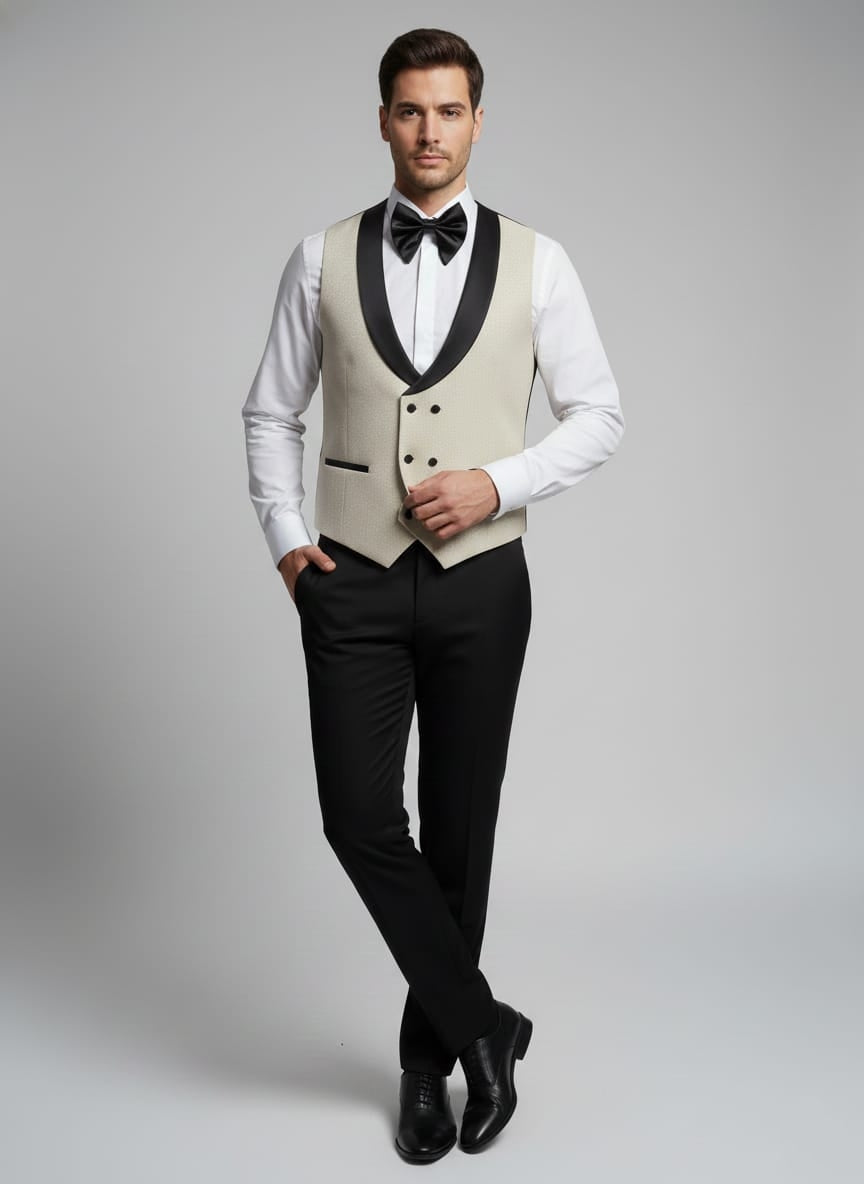 Abito completo elegante oro con brillantini