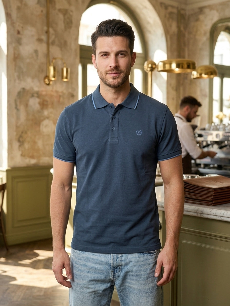 Polo maniche corte BE BOARD art 9002 color cobalto