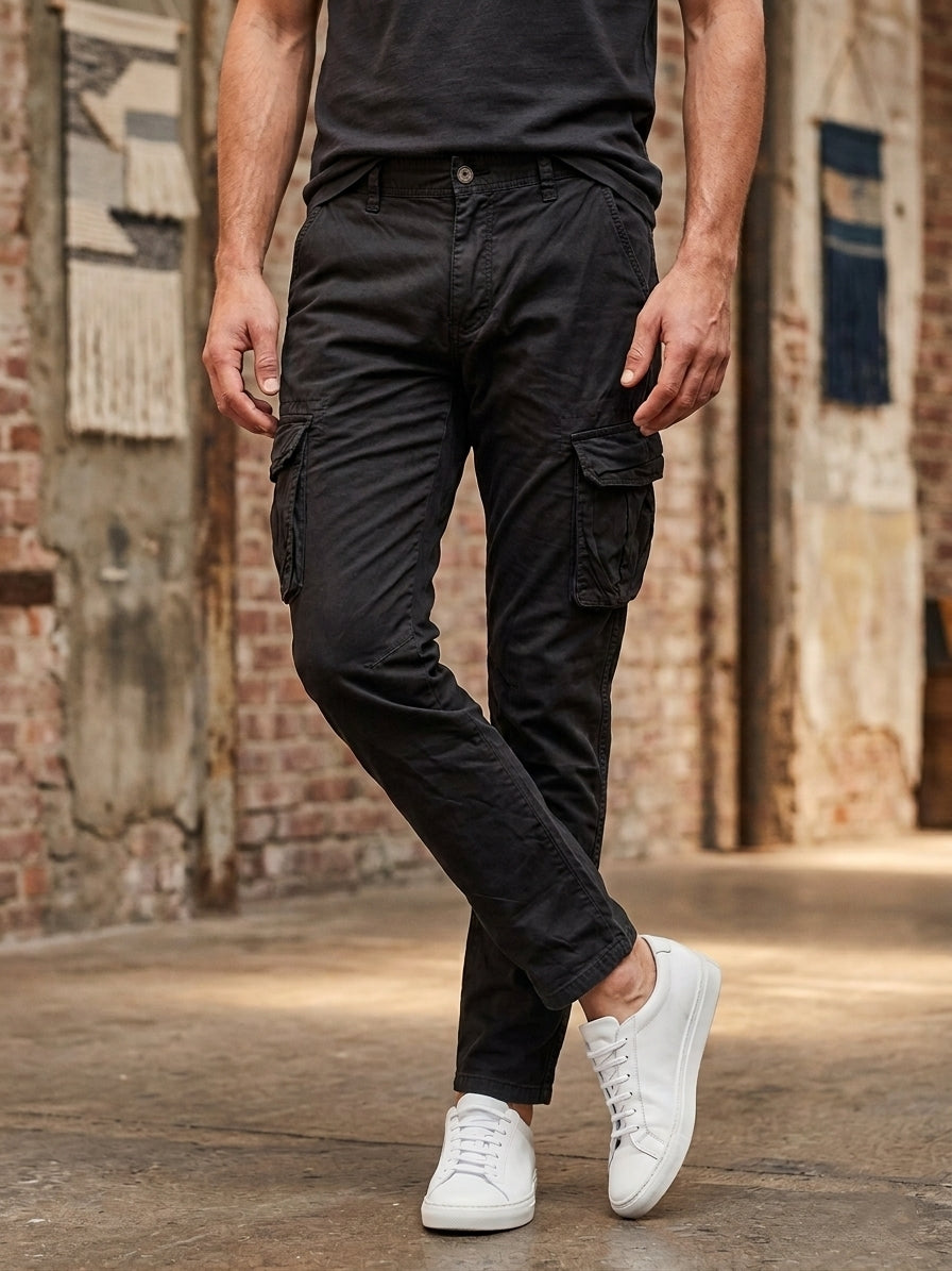 Pantalone cargo art. L2030# nero