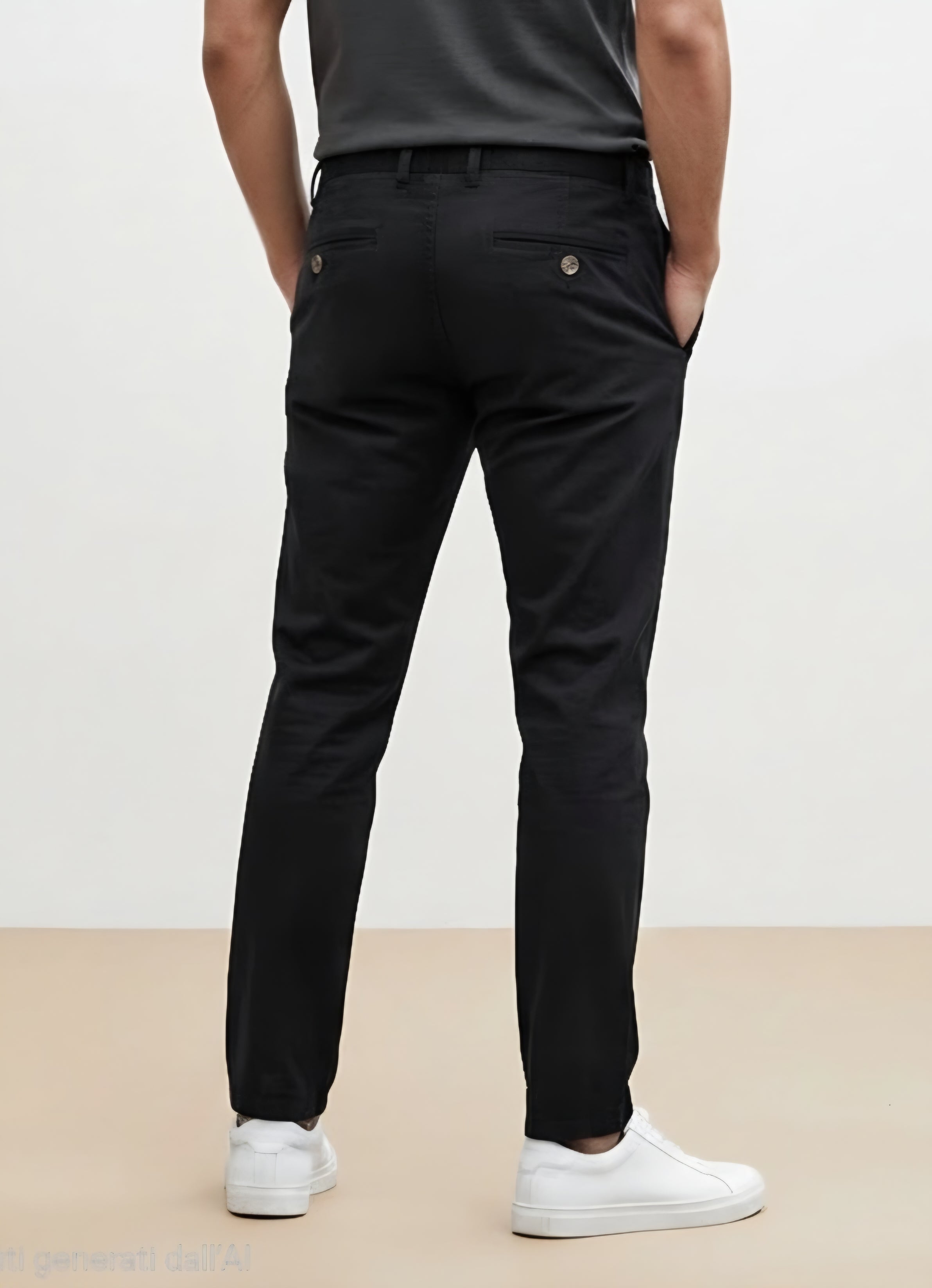 Pantalone nero tasca america