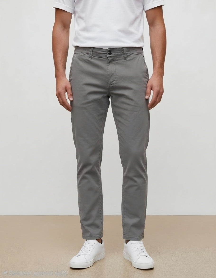 Pantalone grigio tasca america