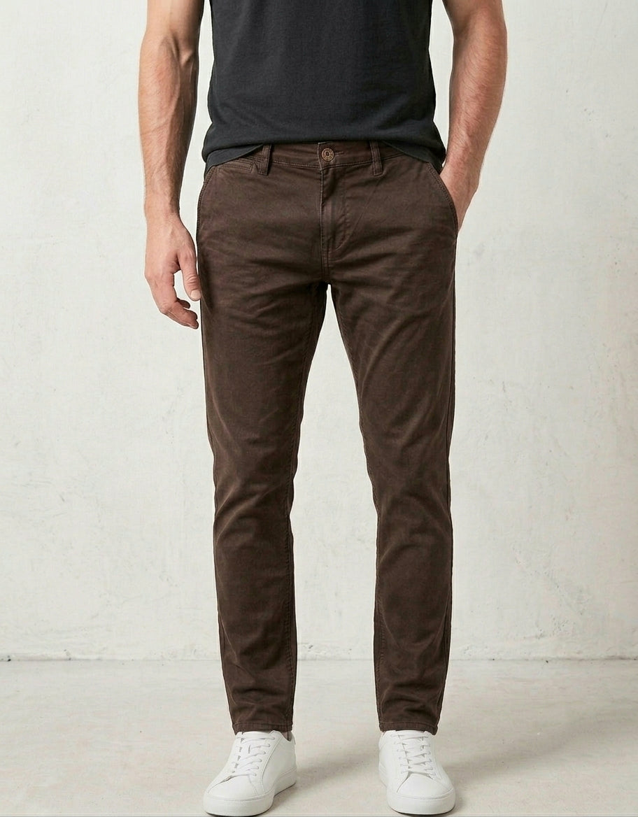 Pantalone marrone tasca america