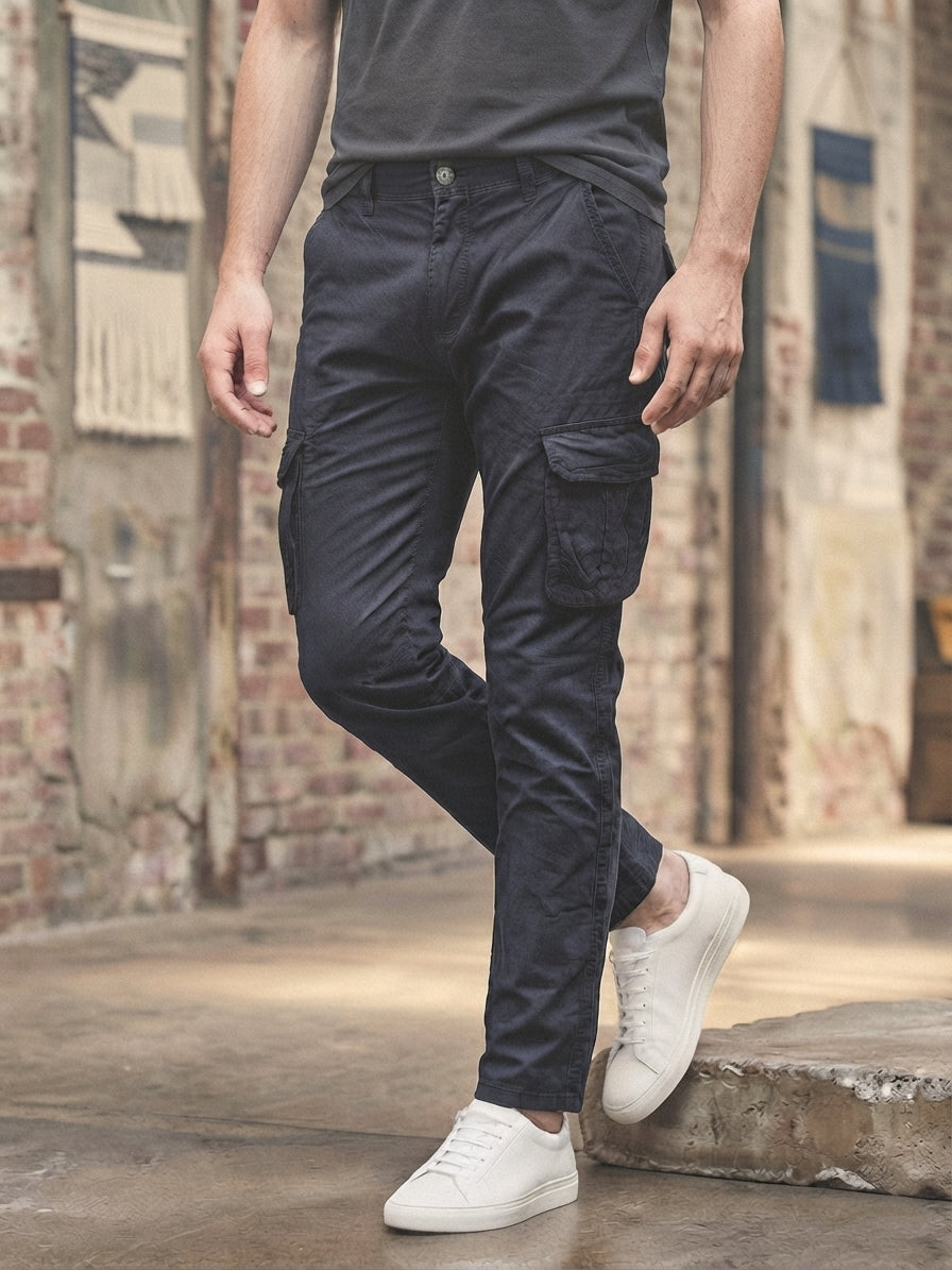 Pantalone cargo art. L2030# blu