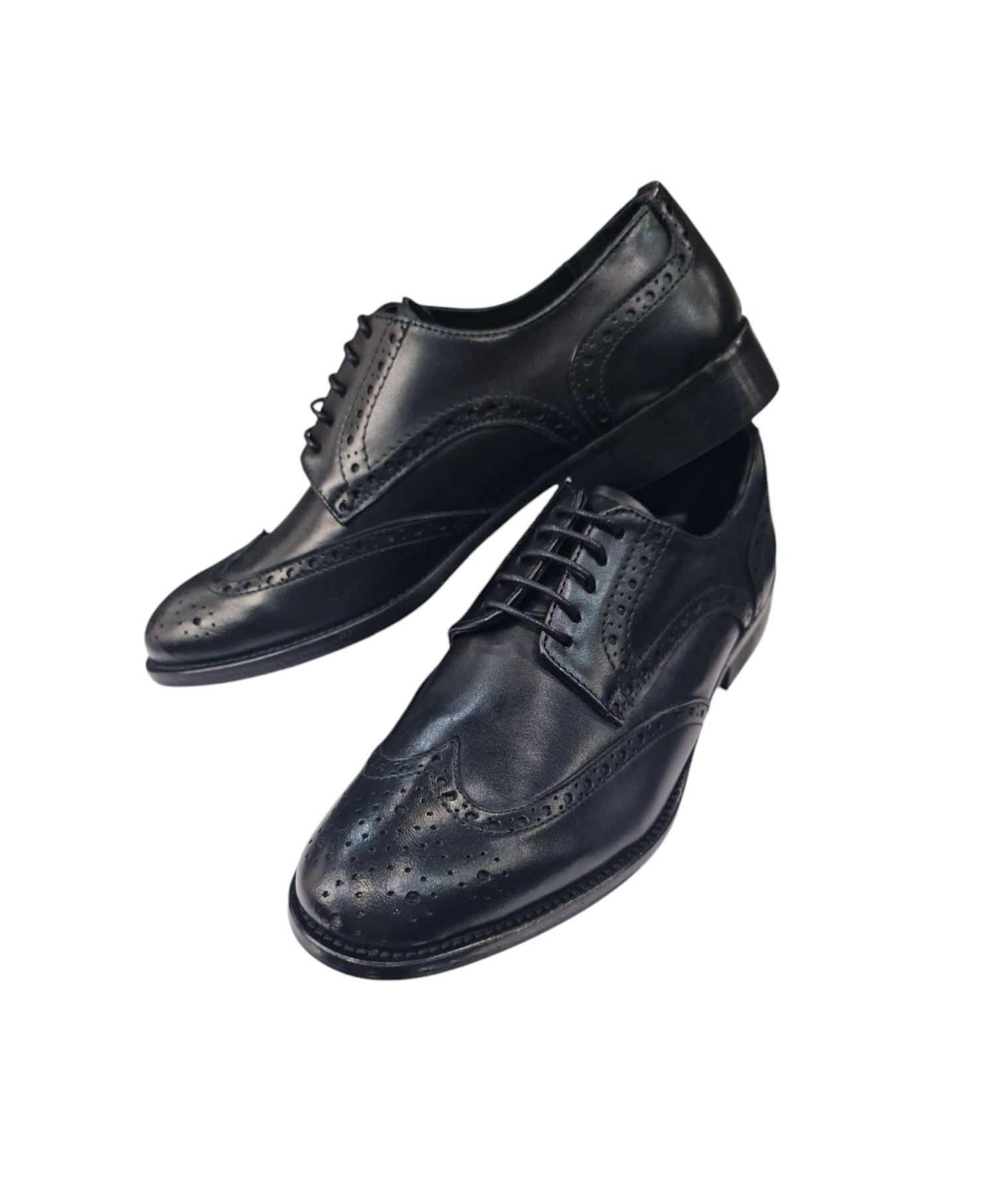 Scarpe eleganti in vero cuoio art derby nere