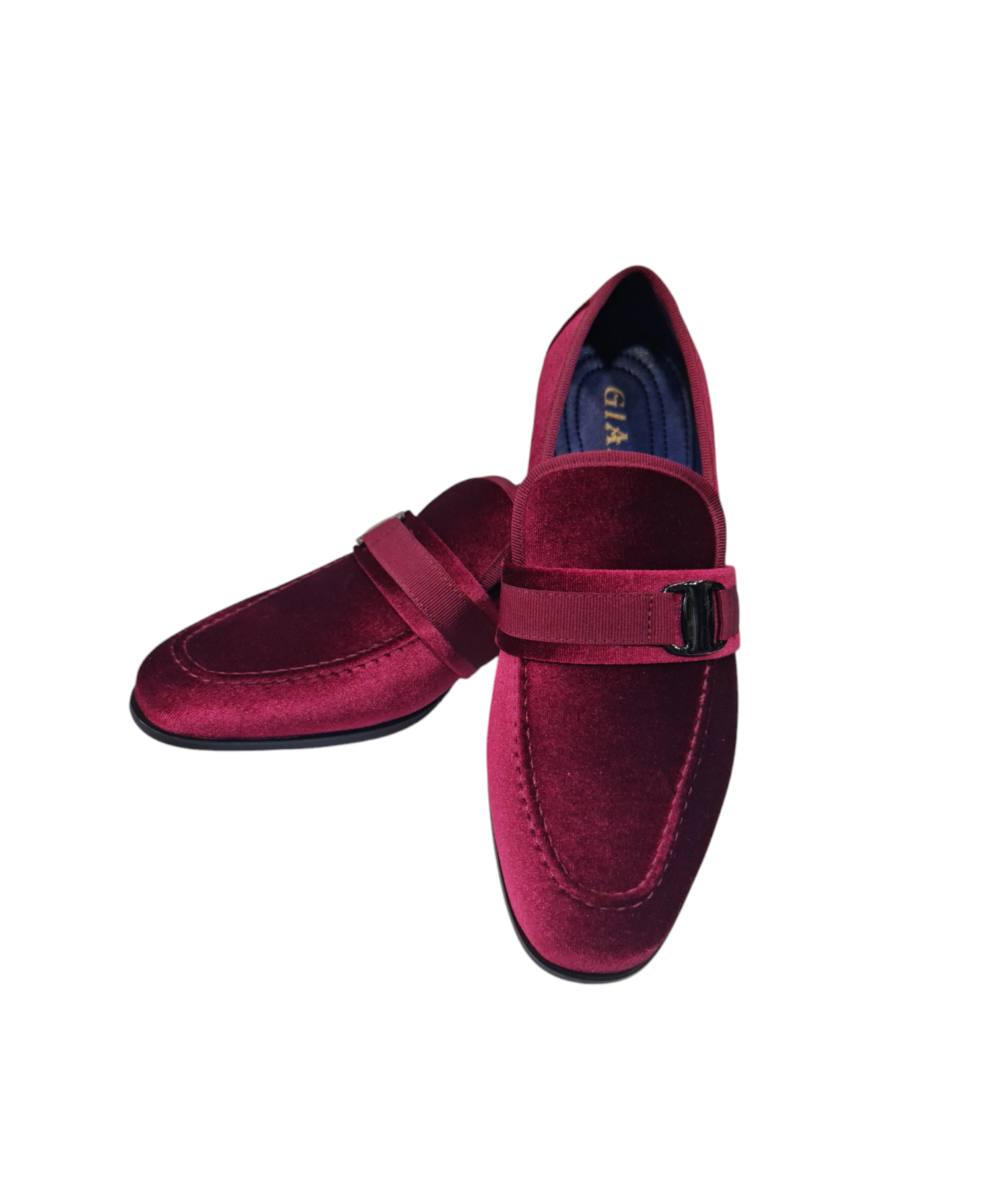 Mocassino elegante art vellutato bordeaux