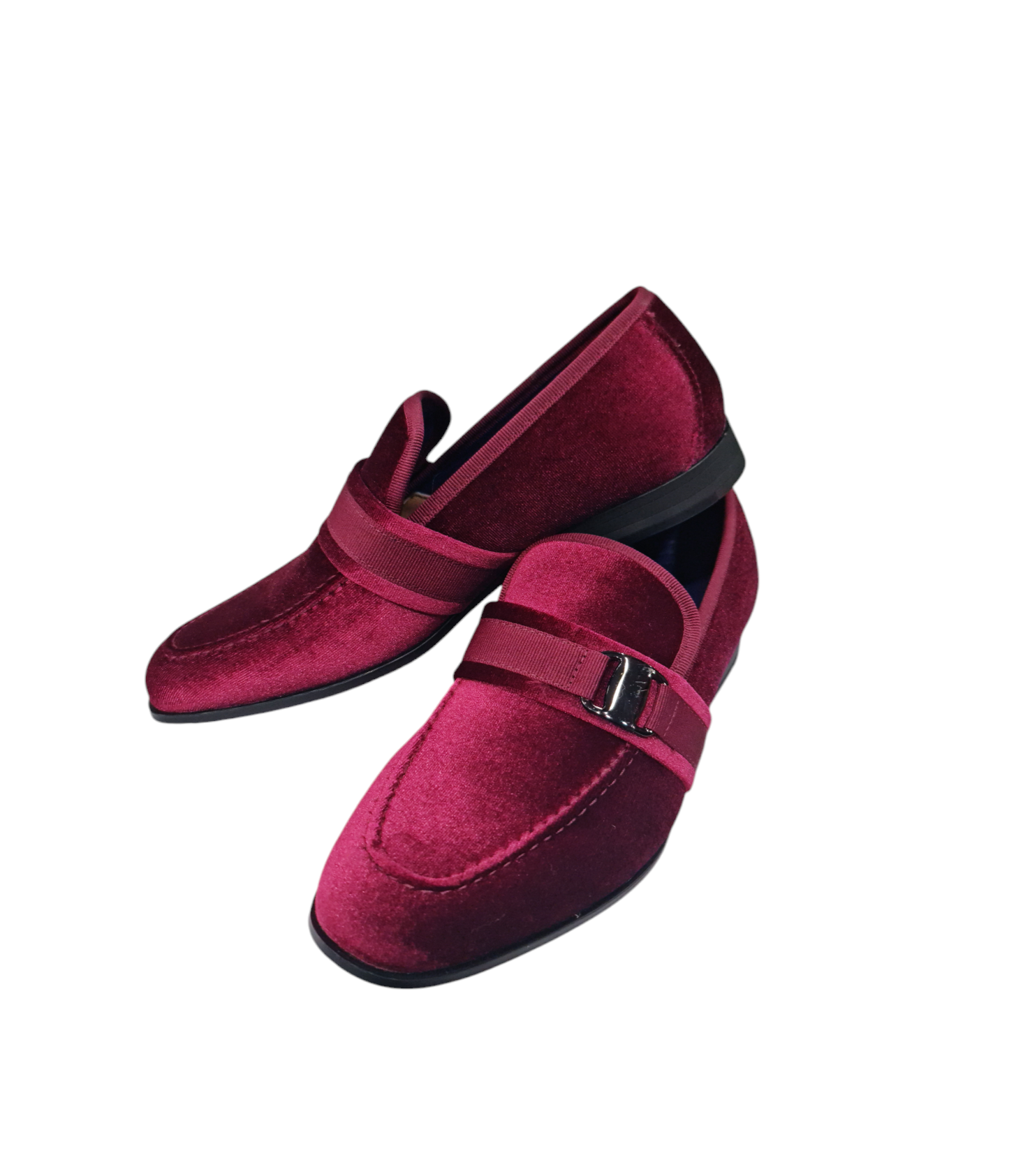 Mocassino elegante art vellutato bordeaux