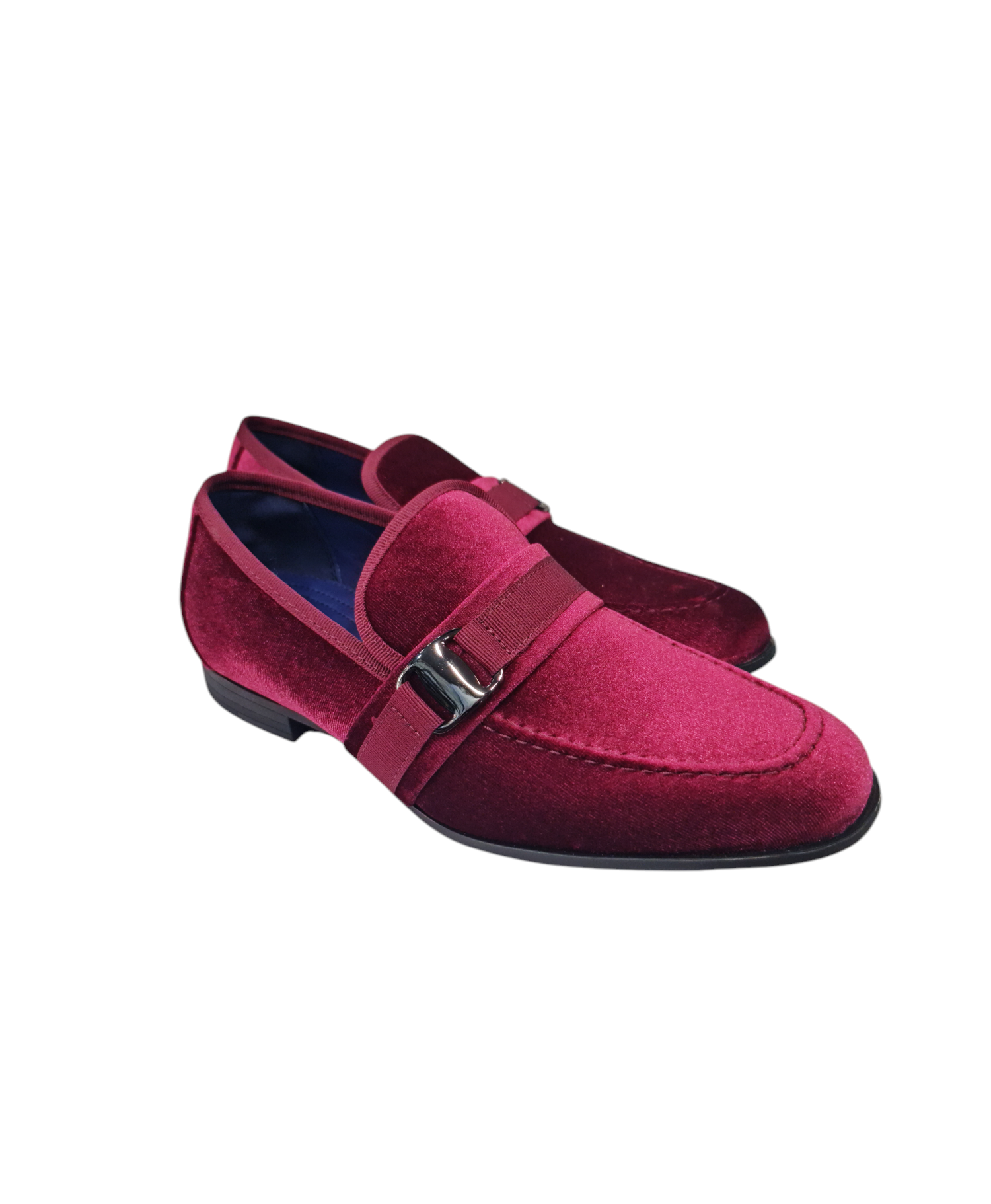 Mocassino elegante art vellutato bordeaux