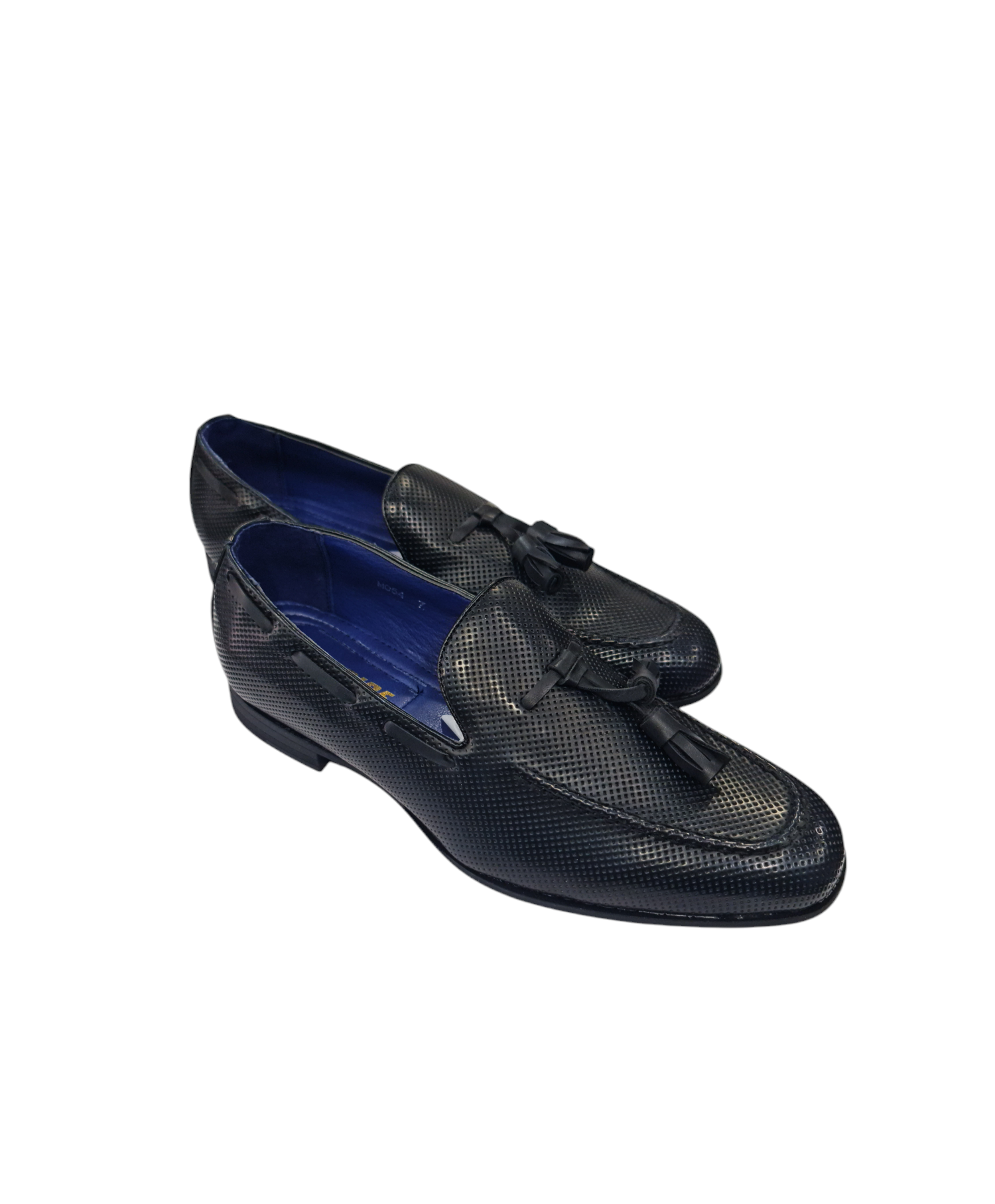 Mocassino elegante con nappine art nero lucido