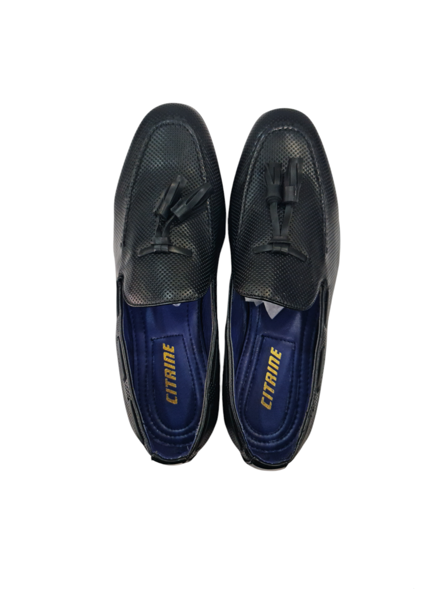 Mocassino elegante con nappine art nero lucido