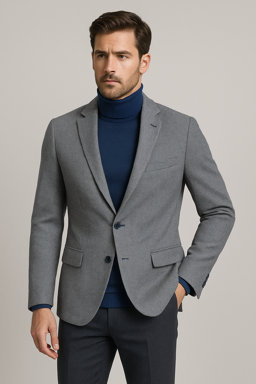 Giacca elegante grigia chiara