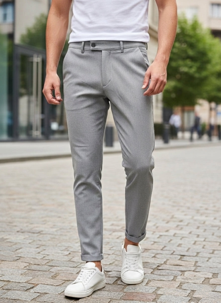 Pantalone elegante capri art 8095 grigio