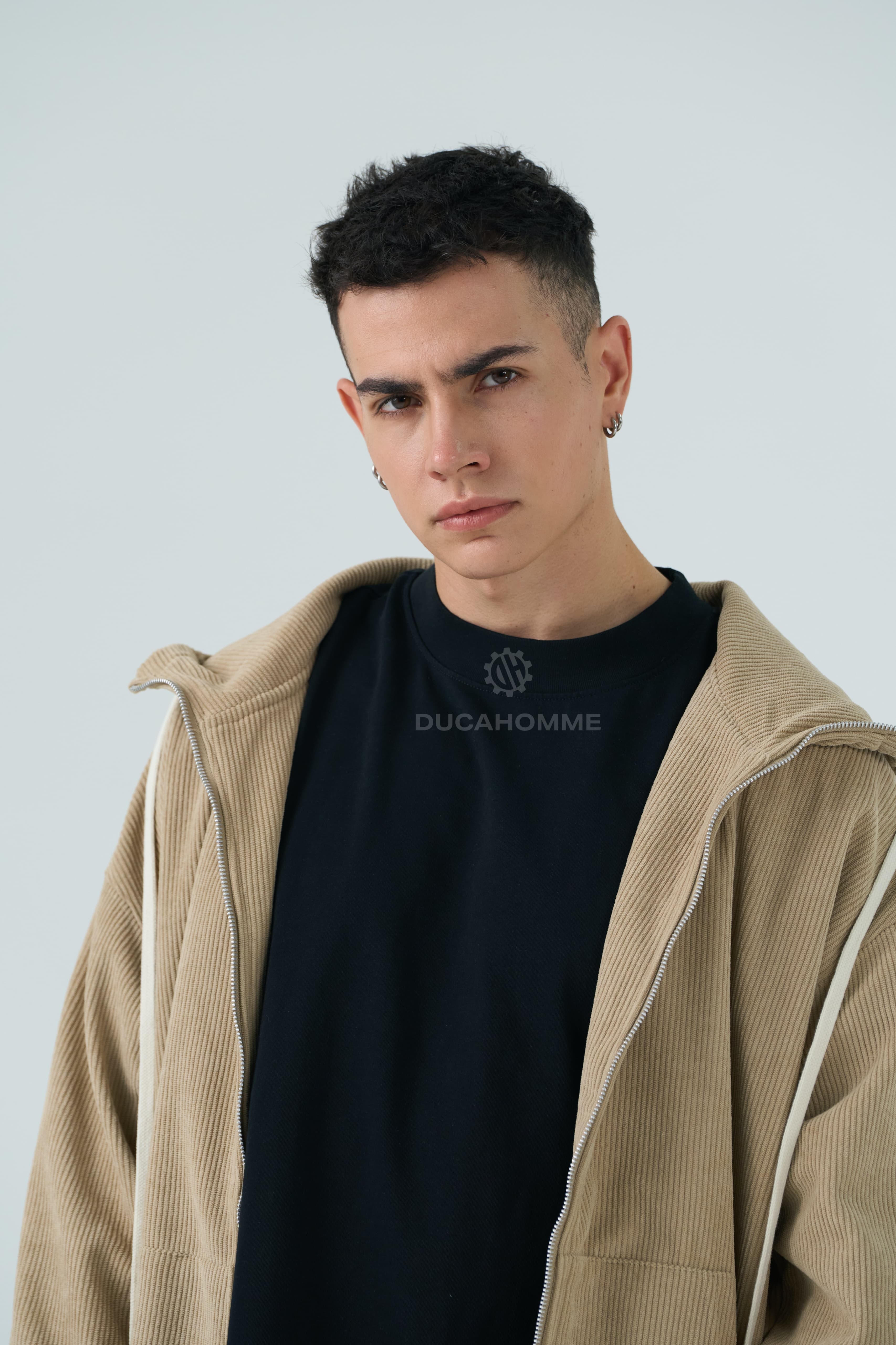 Tuta completa invernale in velluto beige