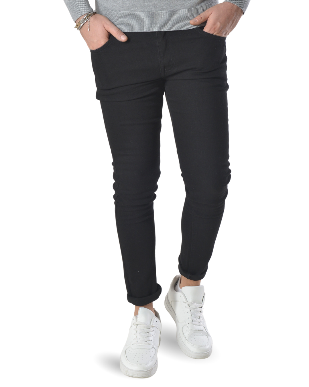 Jeans basic slim art 758 nero