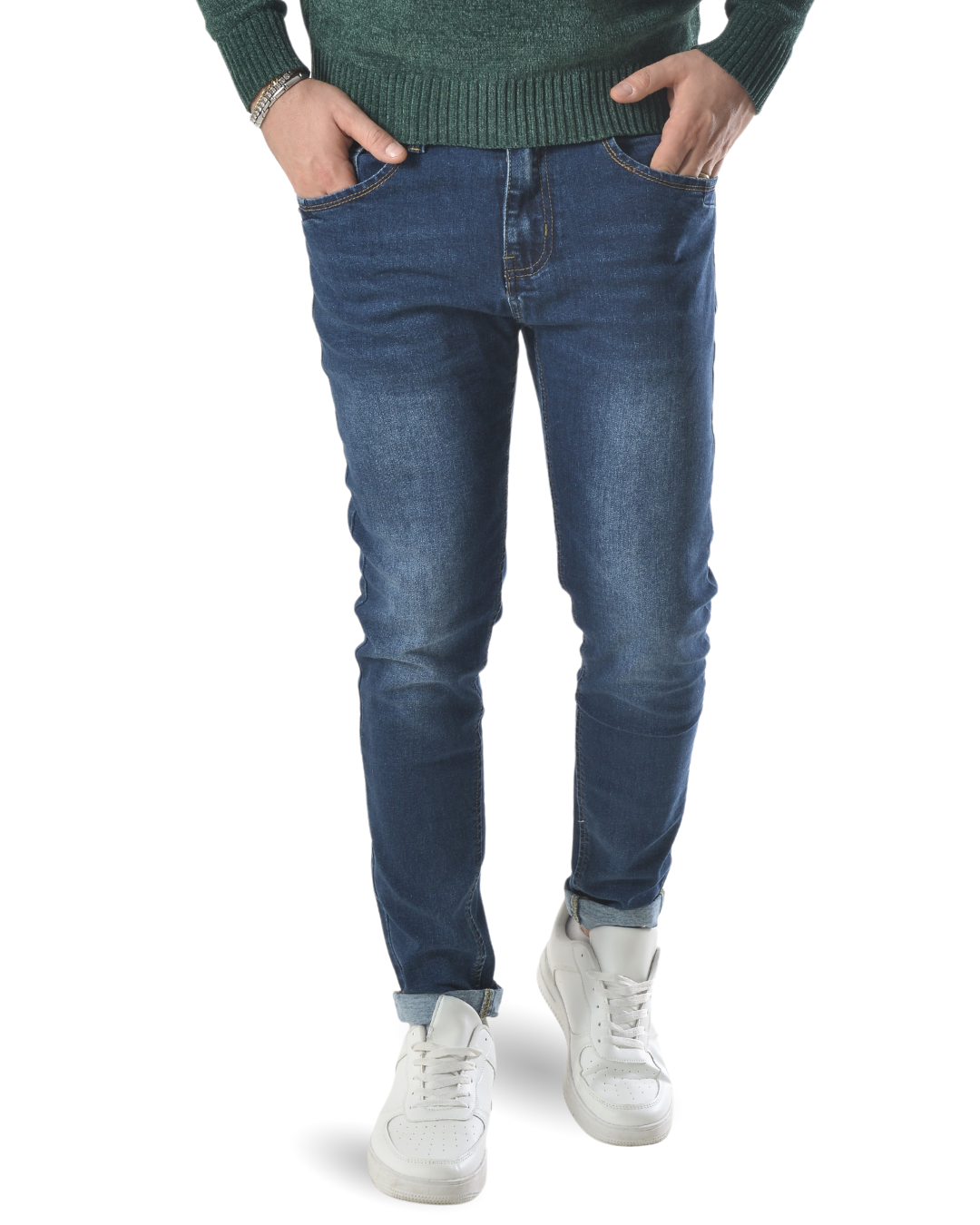 Jeans basic slim art 2685 blu scuro