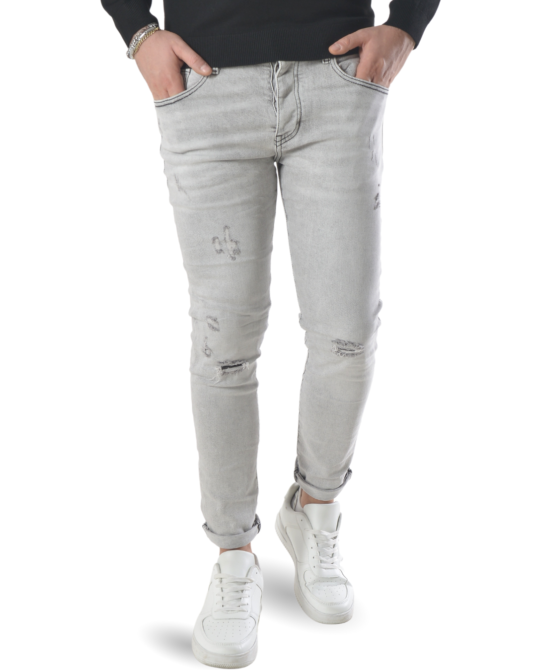 Jeans slim fit art jc7444g-2 grigio chiaro