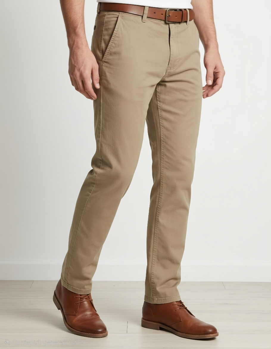 Pantalone beige tasca america